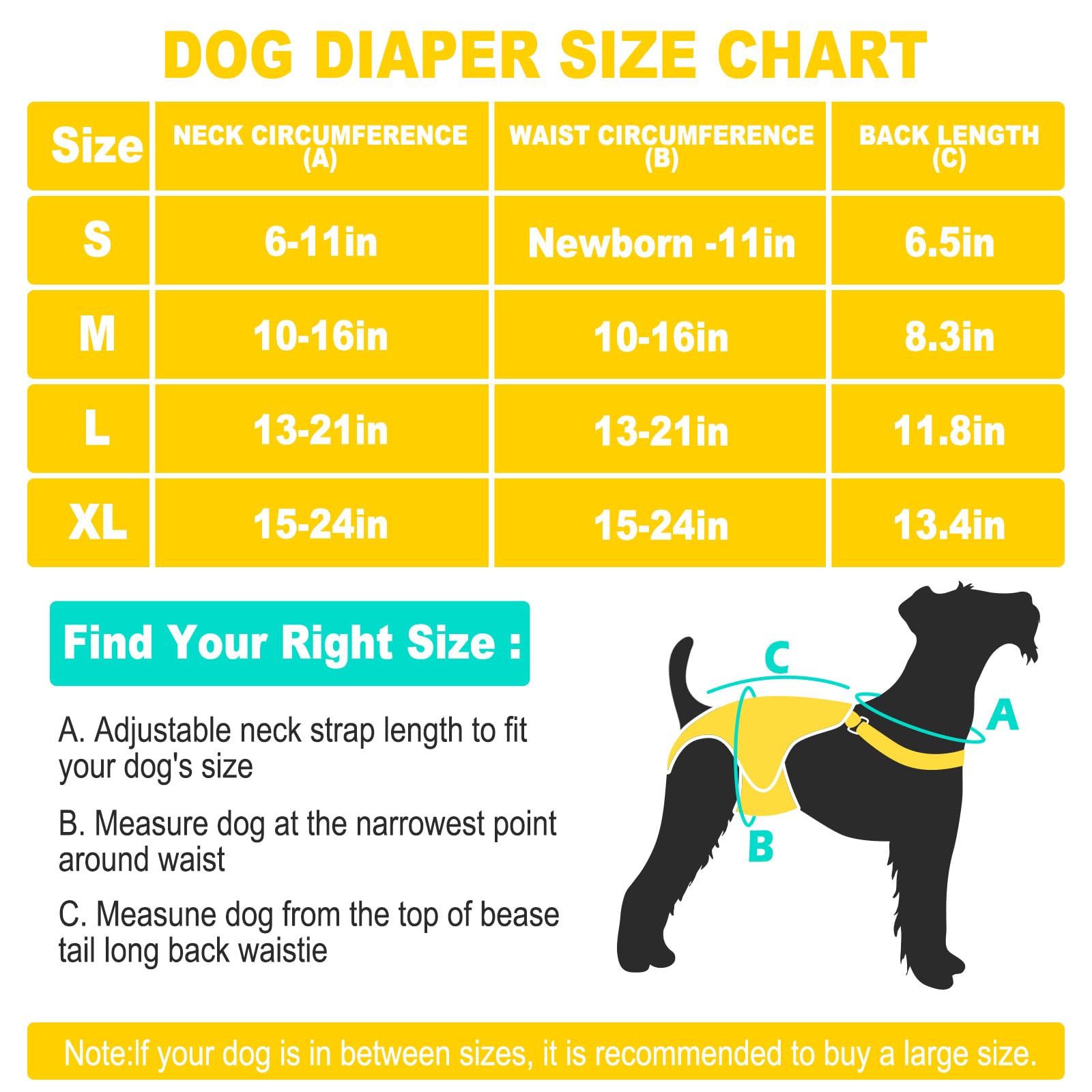Jollywoods 3 Pack Washable Female Dog Diaper Onesie Sanitary Pantie With Adjustable Suspender, Reusable Fixed Diapers, Super Abs