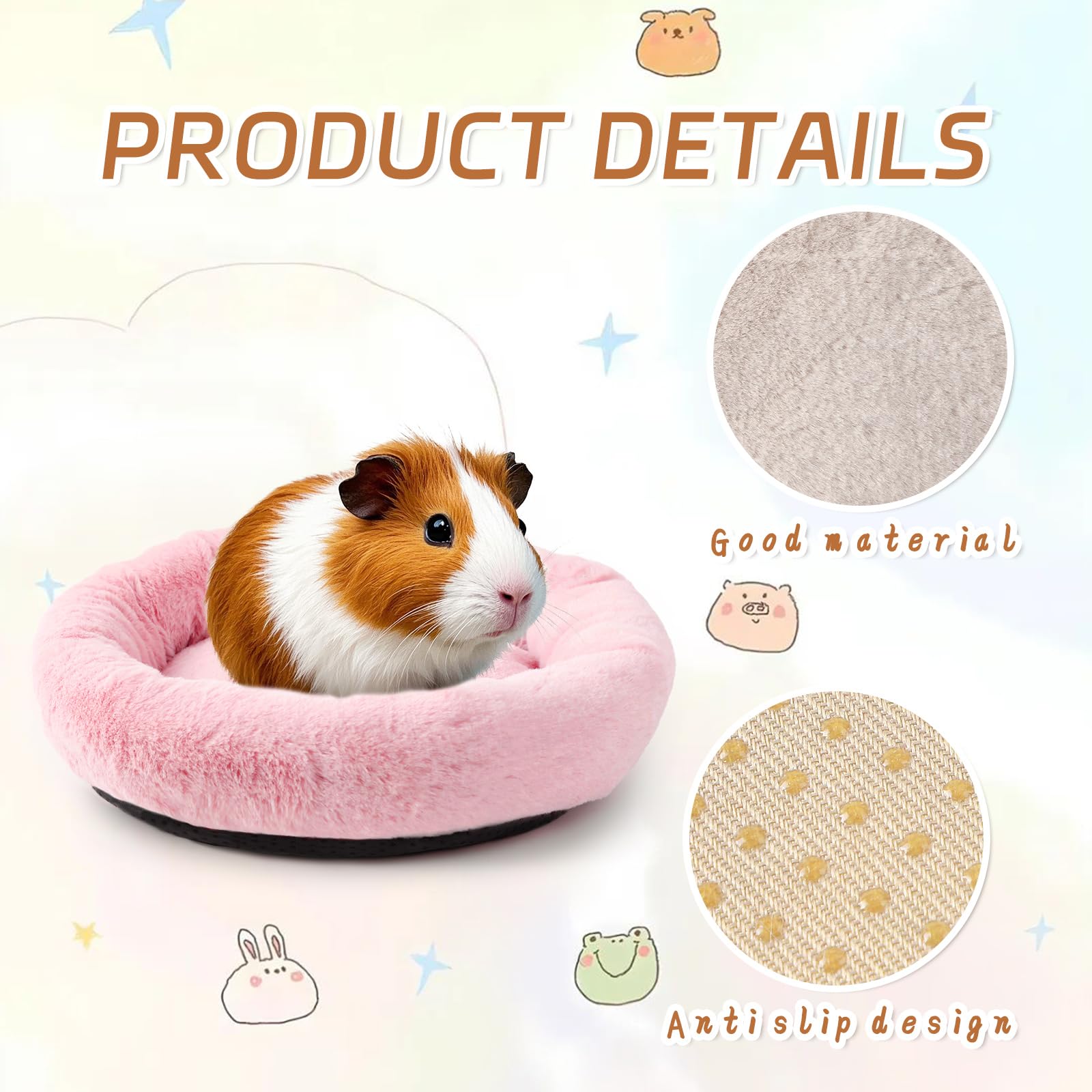 Febsnow Guinea Pig Beds, Hedgehog Bed Hamster Bed For Hedgehog Hamster Squirrel Tortoise Lizard And Other Small Animal