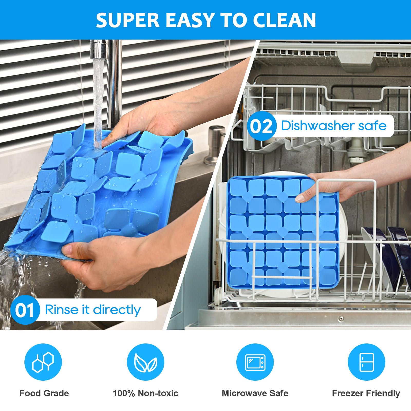 Ourmiao Silicone Snuffle Mat For Dogs 2 Pack, Silicone Dog Slow Feeder Lick Mat With Suction Cups, Puppy Puzzle Feeder Toys Snif