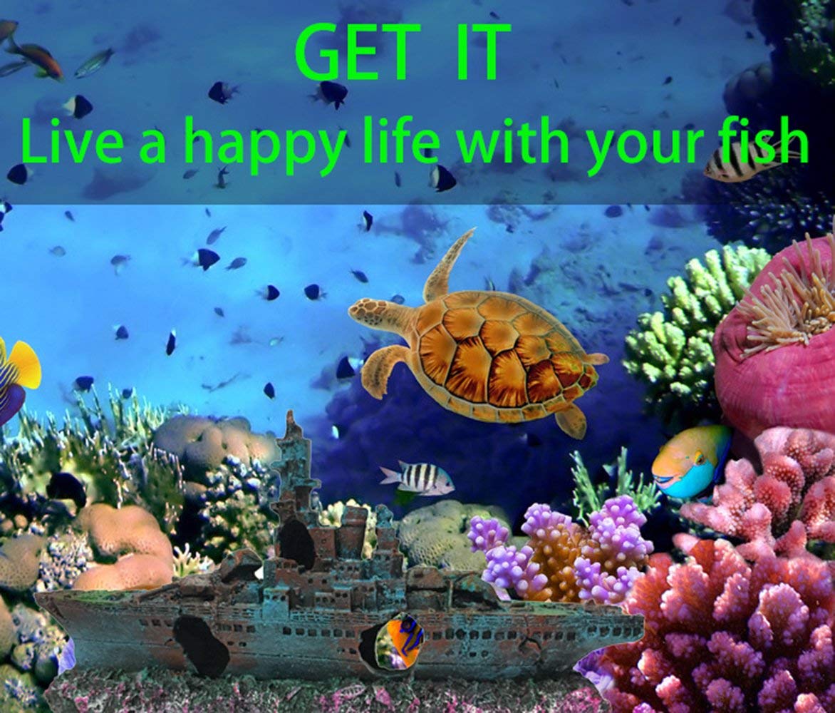 Slocme Aquarium Shipwreck Decorations Fish Tank Ornaments - Resin Material Sunken Ship Decorations, Eco-Friendly For Freshwater