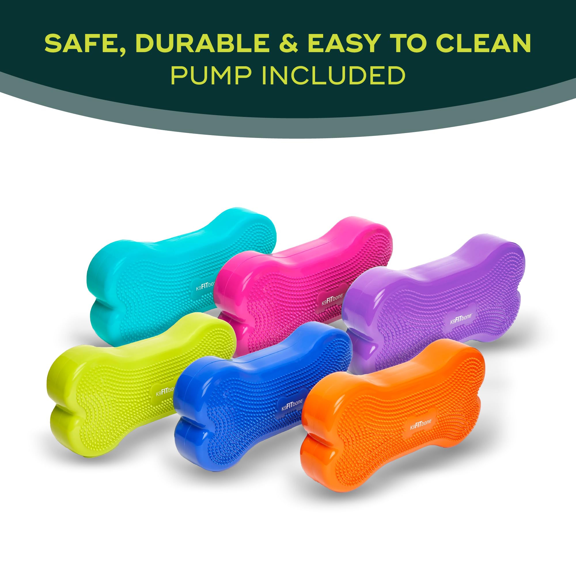 Fitpaws® K9Fitbone® - Regular, Razzleberry | Dog Balance Training Platform & Exercise Equipment | Workout Tool For Strength, Core & Stability