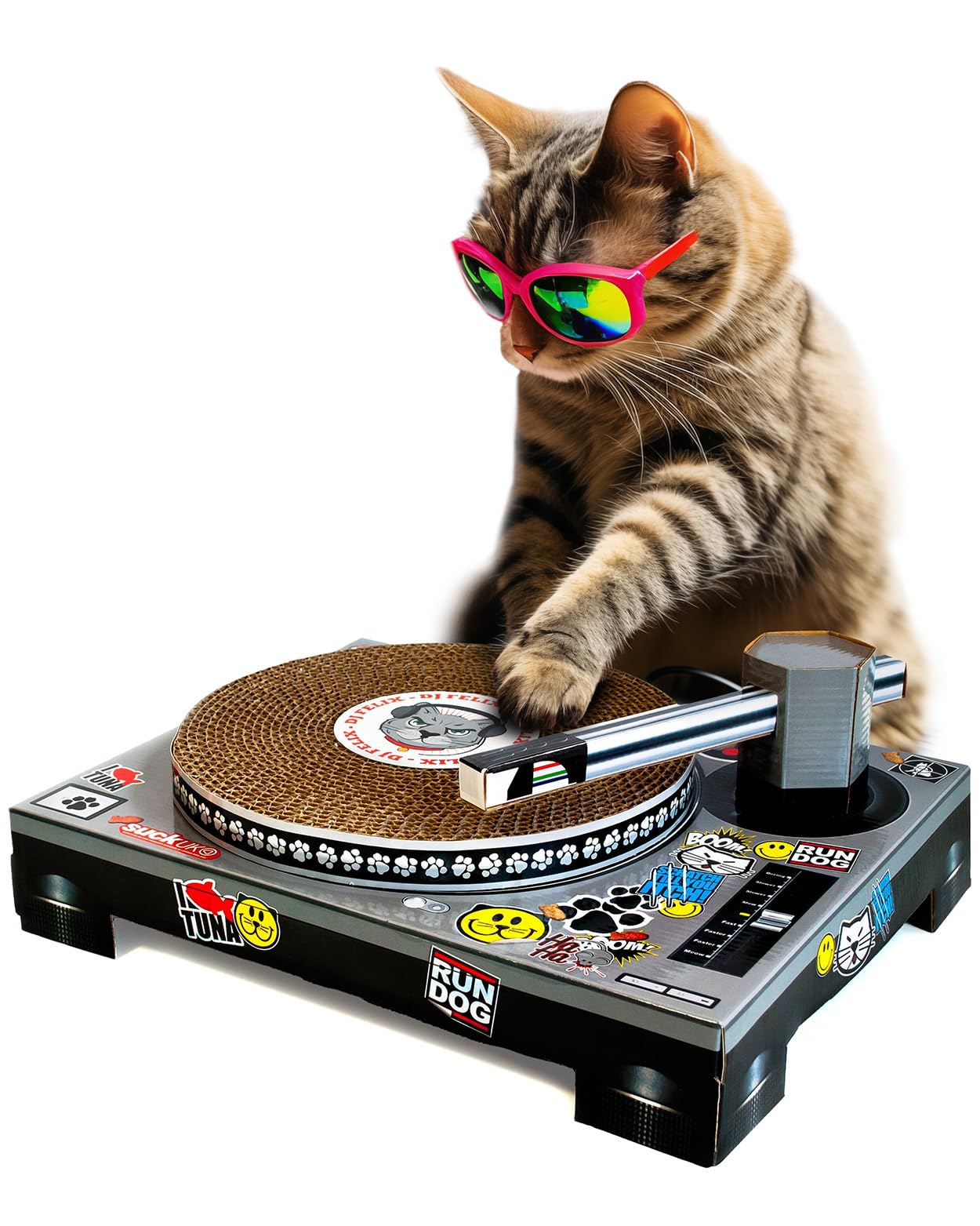 Suck Uk | Cat Scratcher Dj Decks | Cardboard Cat Scratchers | Funny Cat Scratching Board | Cat Scratching Mat | Interactive Cat 