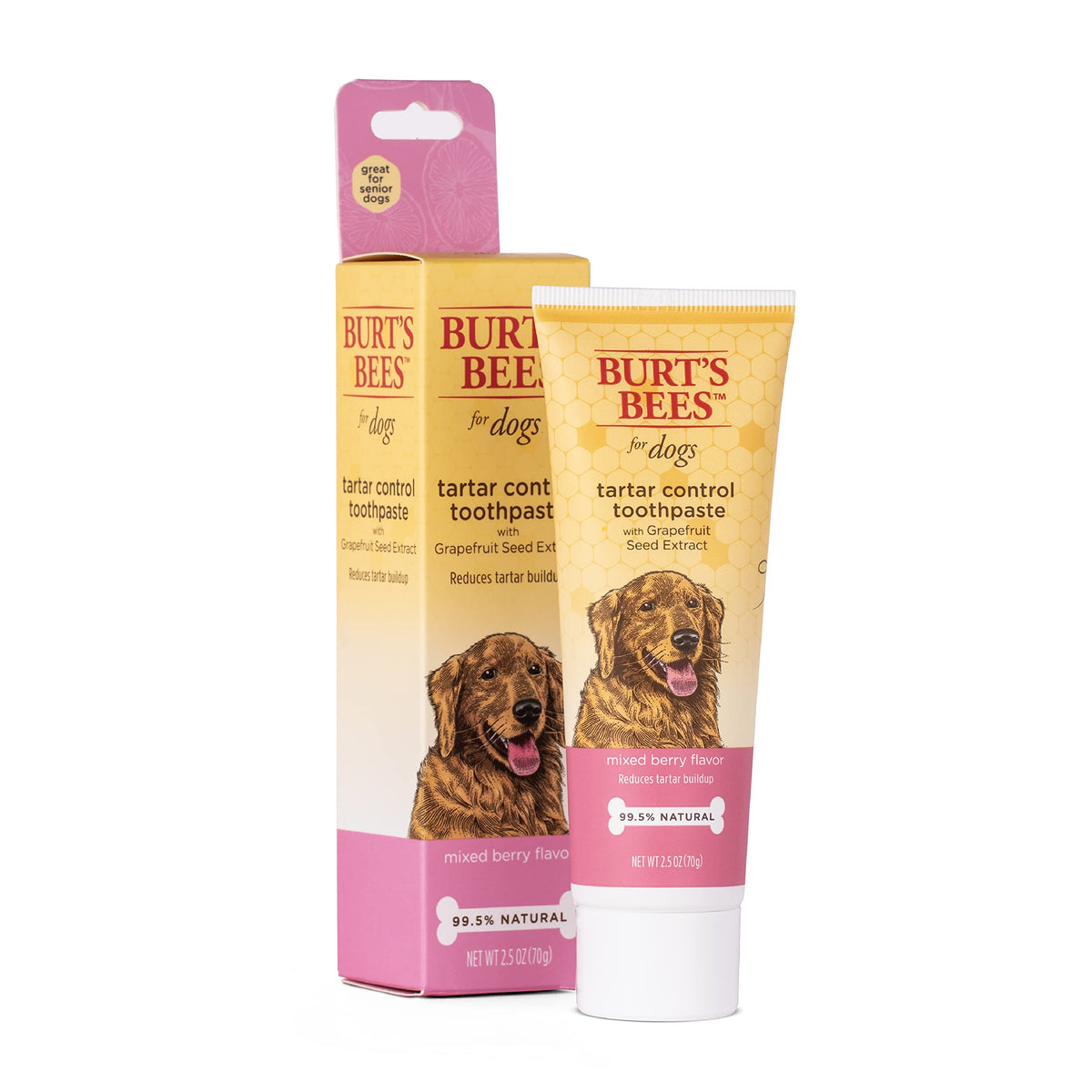 Burt'S Bees For Pets Tartar Control Toothpaste For Dogs With Grapefruit Seed Extract - 99.5 % Naturally Derived Dog Toothpaste F