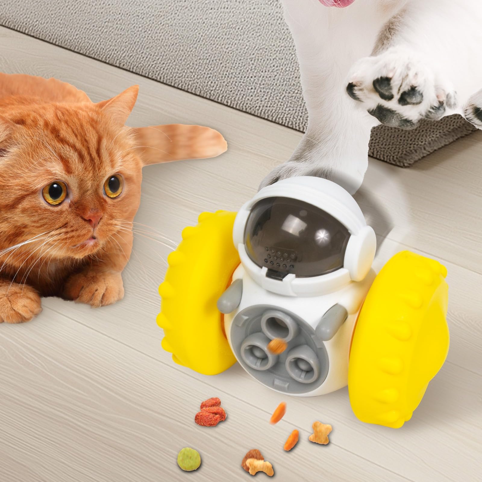 GRETEGO G&GO Dog/Cat Interactive Slow Feeder Puzzle Toy, Cognitive Dog Toys, Dog Treat Dispenser Toy, Interactive Pets Toys for