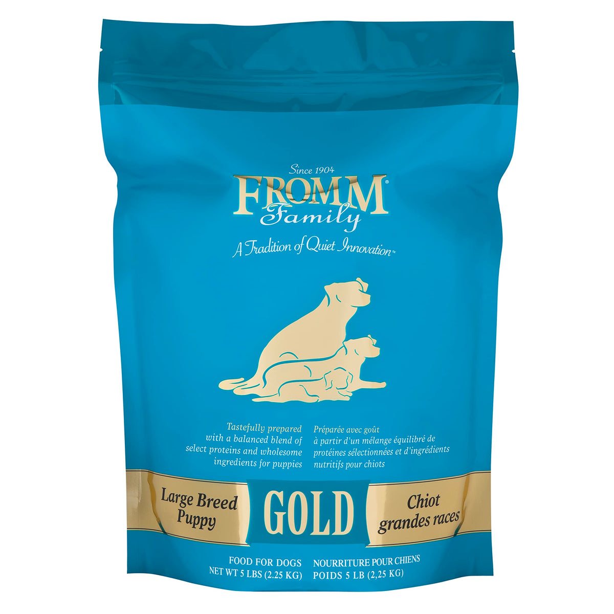 Fromm Large Breed Puppy Gold Premium Dry Dog Food - Dry Puppy Food For Large Breeds - Chicken Recipe - 5 Lb