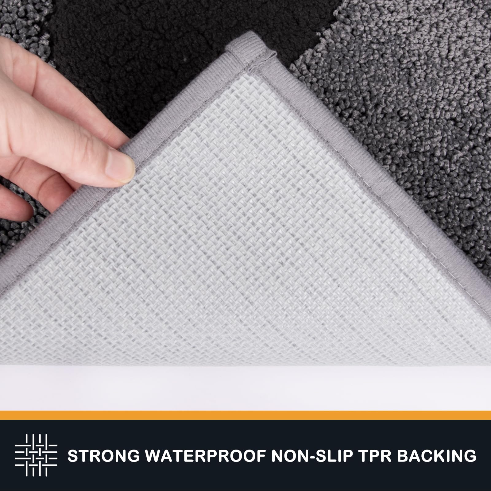 PURRUGS Dirt Trapper Door Mat 20  x 31.5 , Non-Skid/Slip Machine Washable Microfiber Entryway Rug, Dog Doormat, Super Absorbent