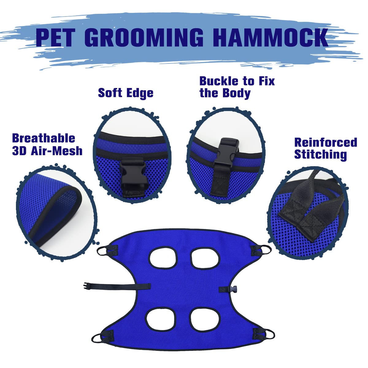Vbuy Pet Dog Grooming Hammock For Nail Trimming,Dog Restraint Hanging Harness For Nail Clipping,Dog Grooming Sling For Large Dog