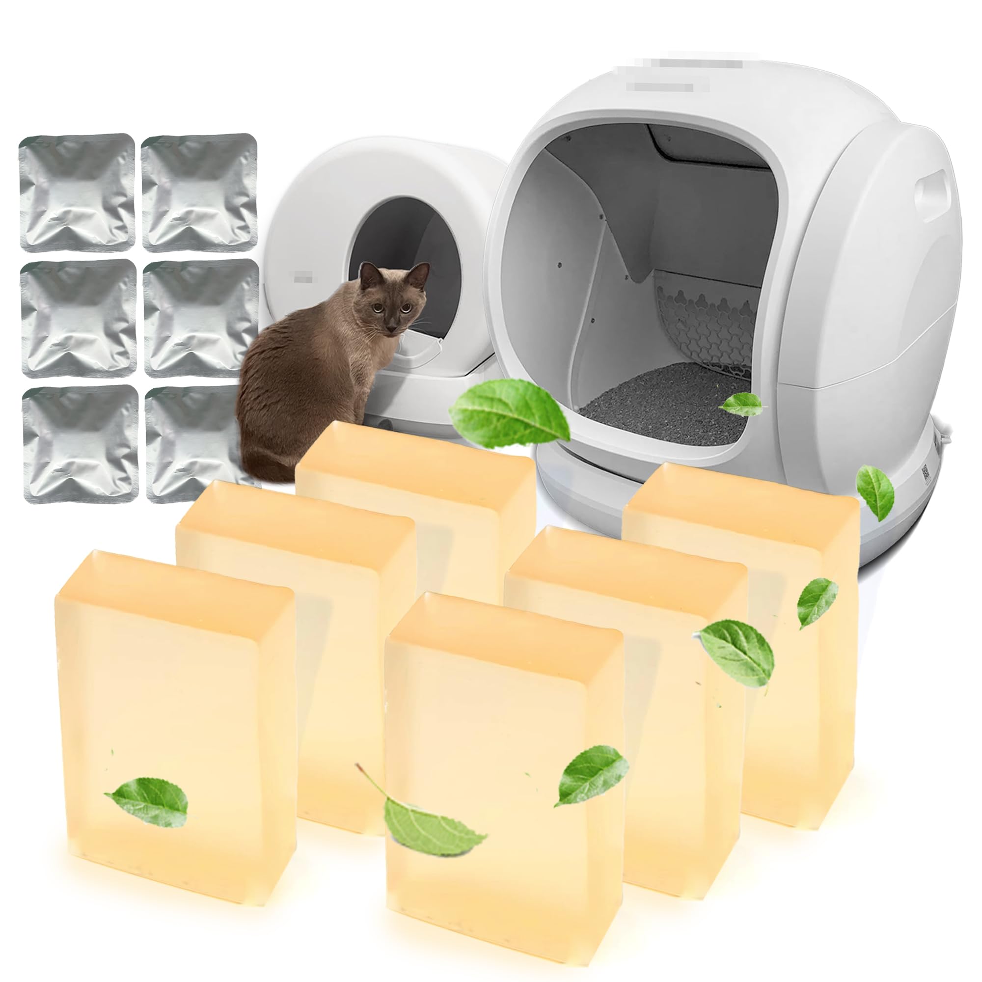 PurifyLogix Odor Remover Compatible with MeoWant Self-Cleaning Cat Litter Box, Cat Toilet Odor Control Deodorant Gel for MeoWant