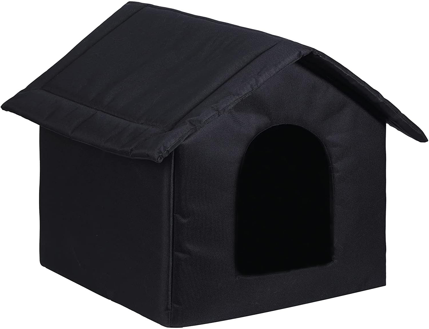 Cat Houses For Outdoor Cats Outdoor Houses For Feral Cats Cat House With Weatherproof Canvas Roof Stray Shelter (Cat House Black