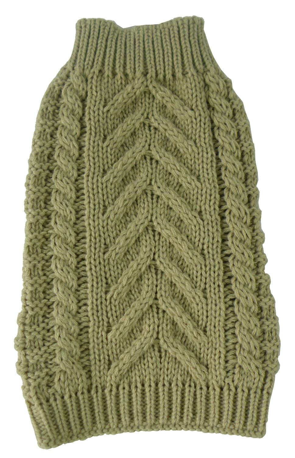 Pet Life  Swivel-Swirl Fashion Pet Sweater - Designer Heavy Cable Knitted Dog Sweater with Turtle Neck - Winter Dog Clothes Desi