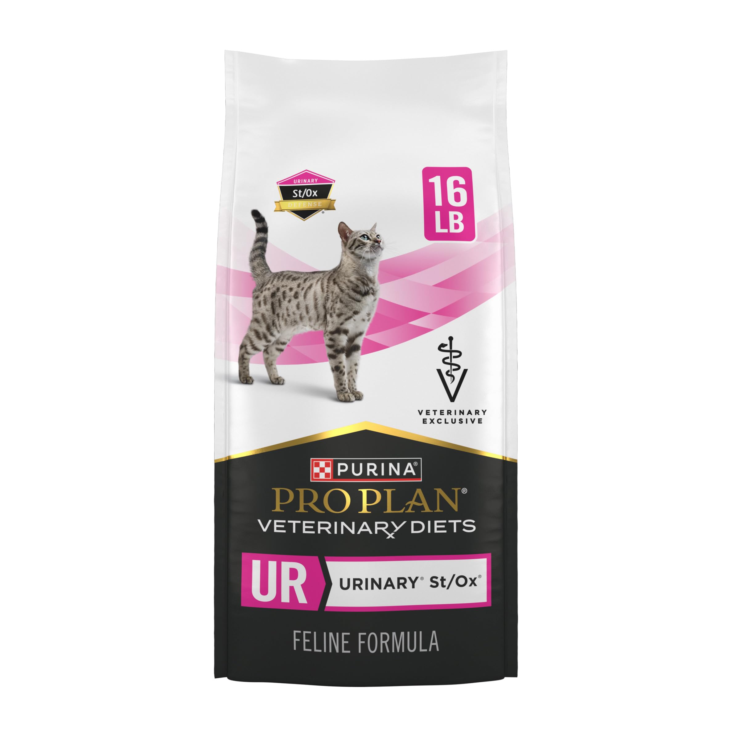 Purina Pro Plan Veterinary Diets UR Urinary St/Ox Feline Formula Dry Cat Food - 16 lb. Bag