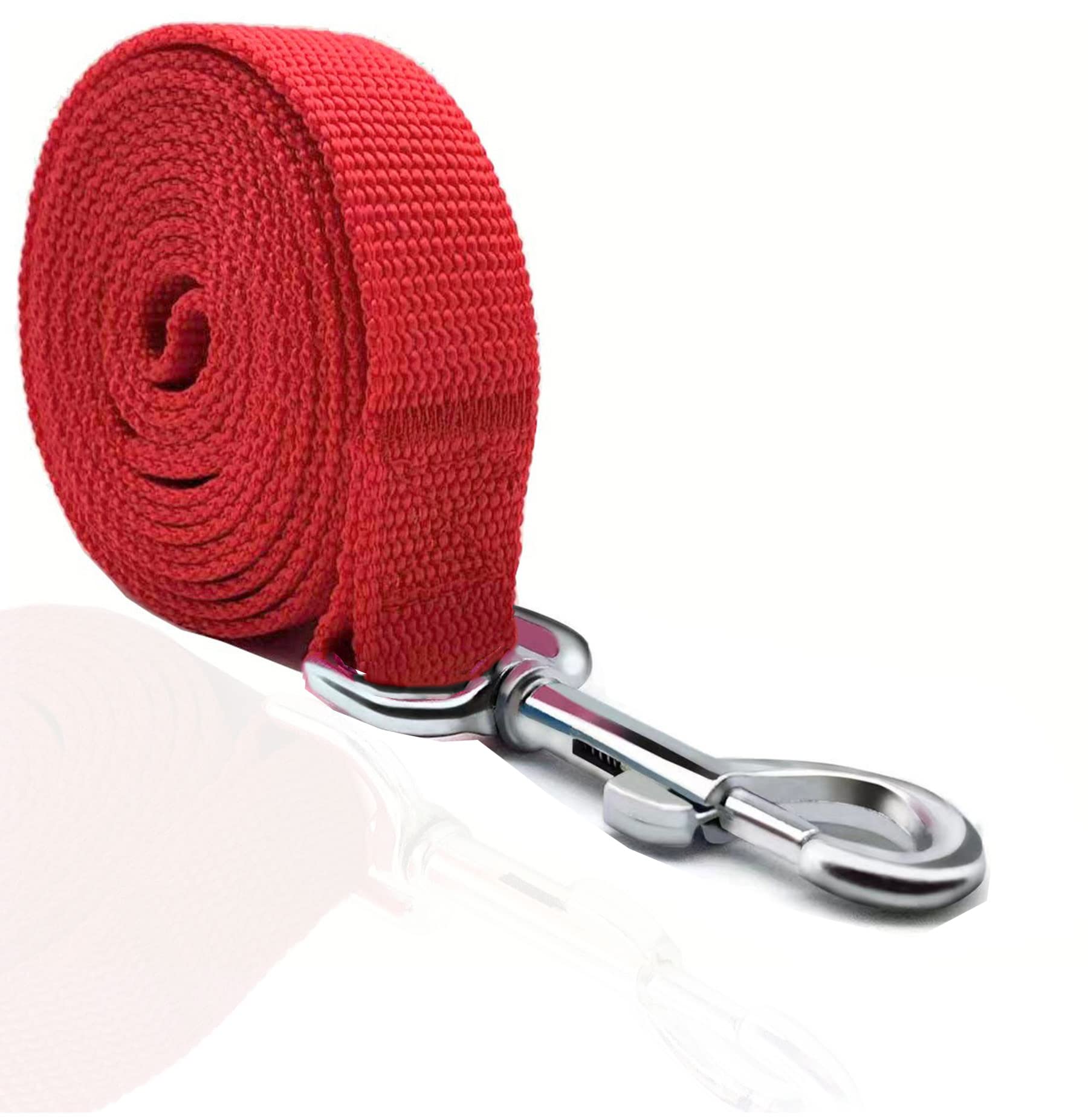 Taian 4Ft/5Ft/6Ft Strong Dog Leash, Nylon Dog Leashes For Small Medium Large Dogs (1 In X 4 Ft, Red)