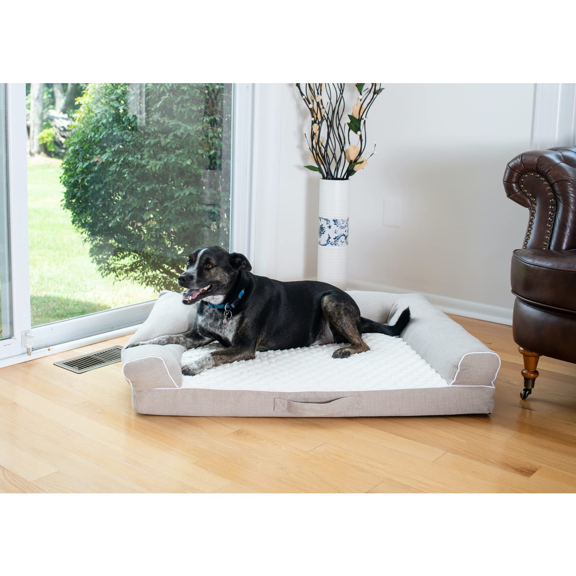 Armarkat D07B Bed Dog Bed, One Size, Beige, Ivory