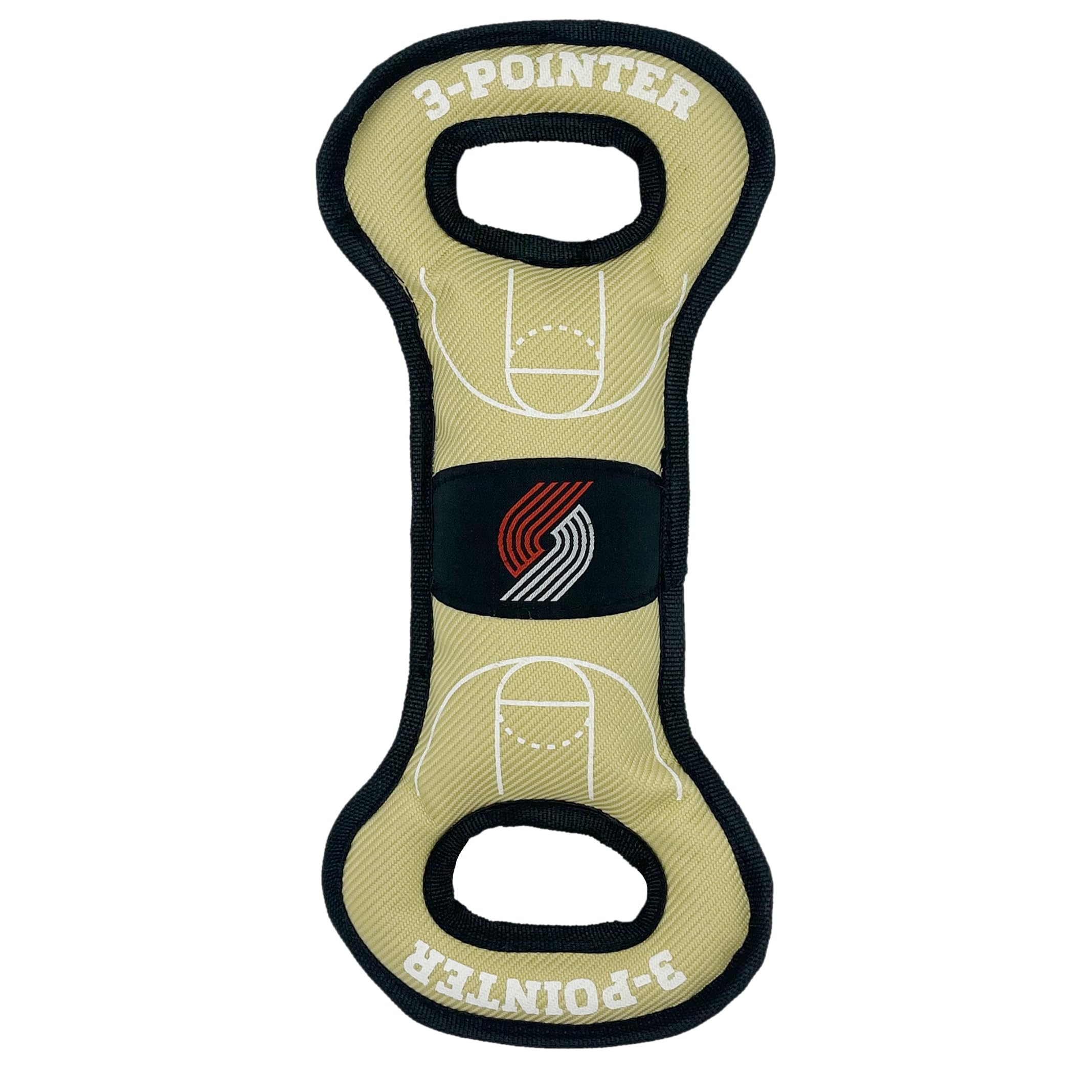 Pets First Nba Portland Trail Blazers Field Toy. - Tough Nylon Pet Toy With Double Trim Stitching & Inner Squeaker, One Size