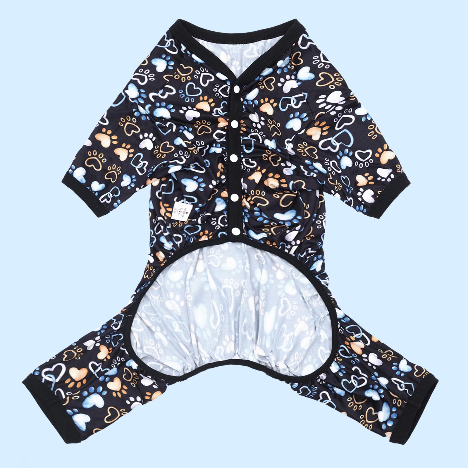 Cutebone Big Dog Clothes Pitbull Golden Retriever Post Surgery Suit Stretchy Calming Anxiety Pet Pajamas Shirts Shedding Suits O