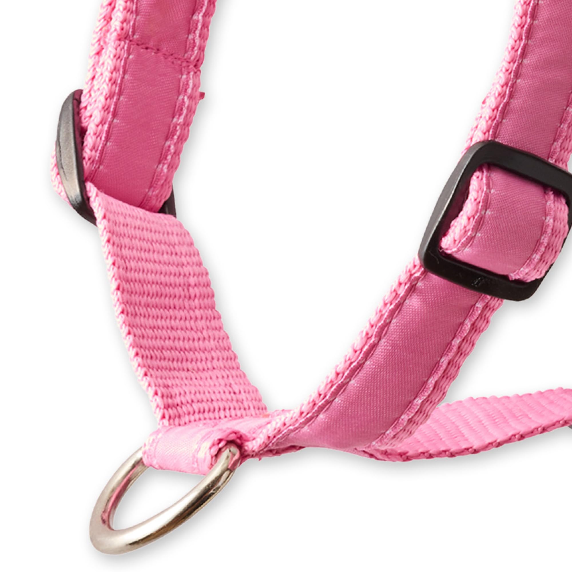 Pet Passion Recycled Ribbon Harness, Small (10-25 lbs), HOT Pink, Cotton Blend, Model P03RM01