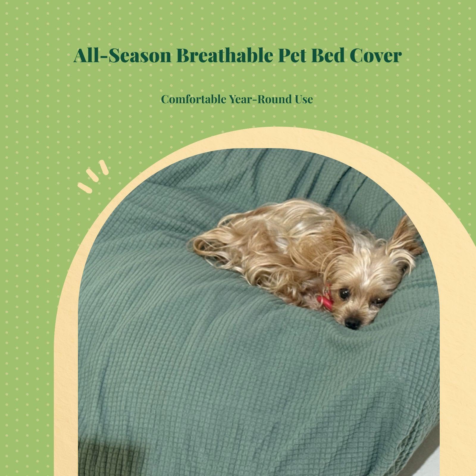 TRENDYNEST Dog Bed Cover, cleanable Protector, Universal for All Seasons, Easy to Detachable Navy Blue W4565*L4565cm