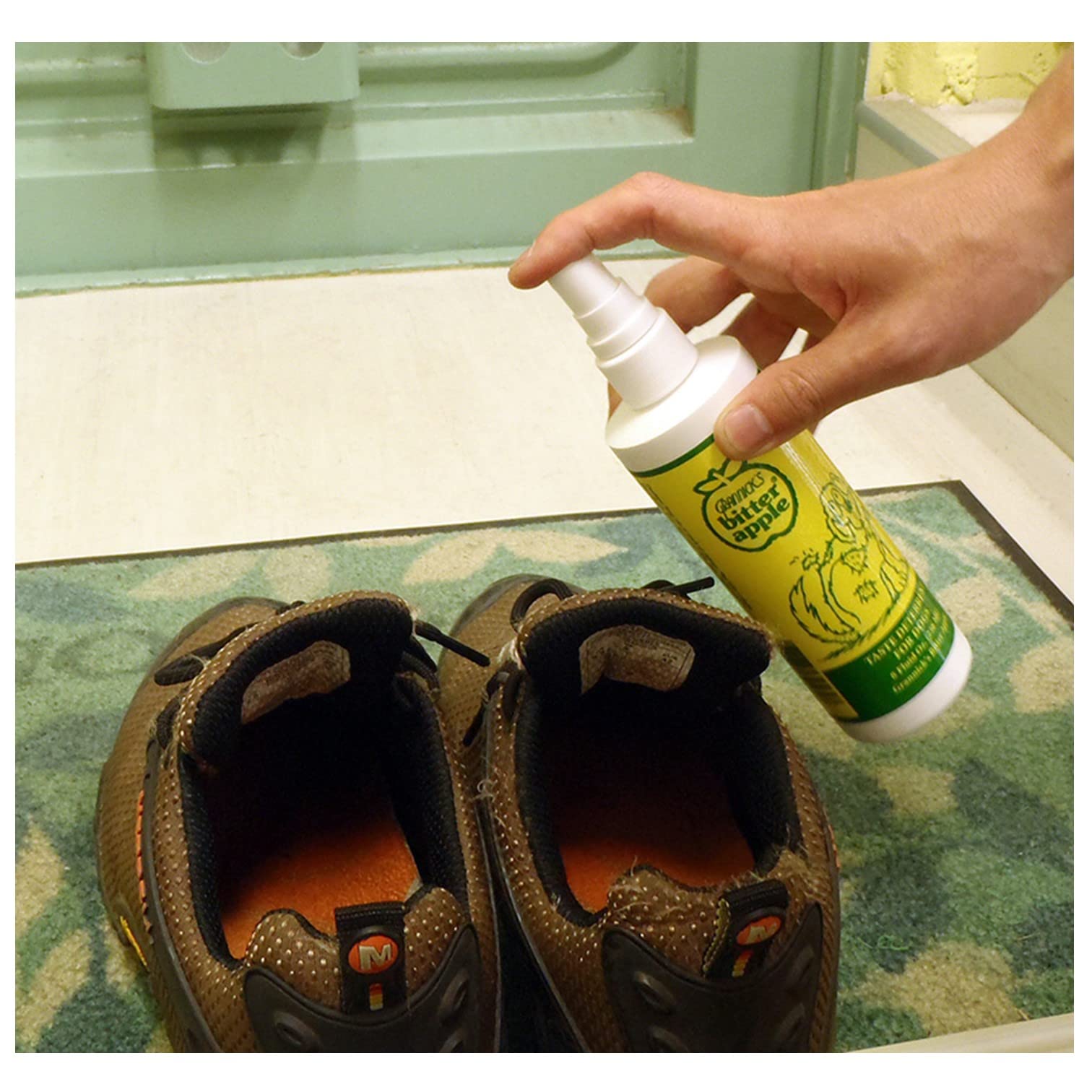 Grannick's Bitter Apple Taste Deterrent Spray for Dogs, 8 Oz - Effective Chew Prevention, White, Single Bottle