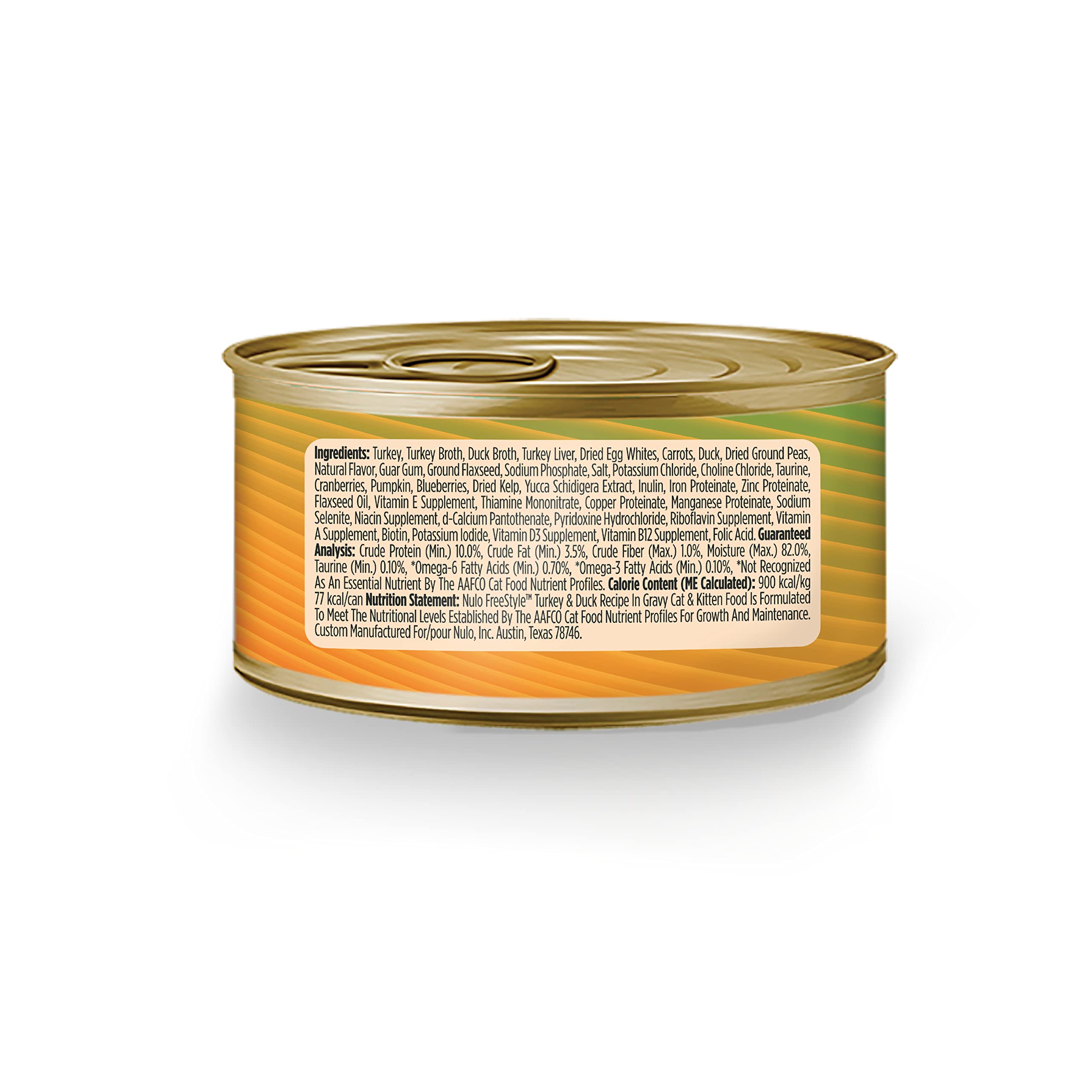 Nulo Freestyle Cat and Kitten Minced Wet Canned Food, Premium All Natural Grain-Free Wet Cat Food, Protein-Rich with Omega 6 and