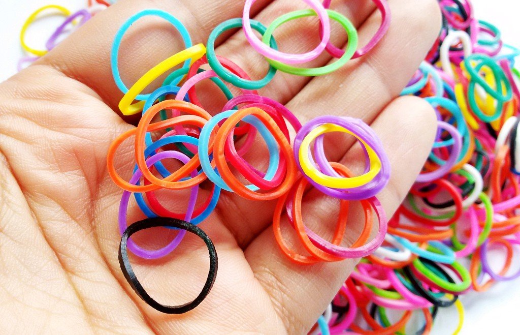 Pet Show Pet Rubber Bands For Doll Dog Cat Hair Bows Grooming Accessories Color Assorted Pack Of 1000