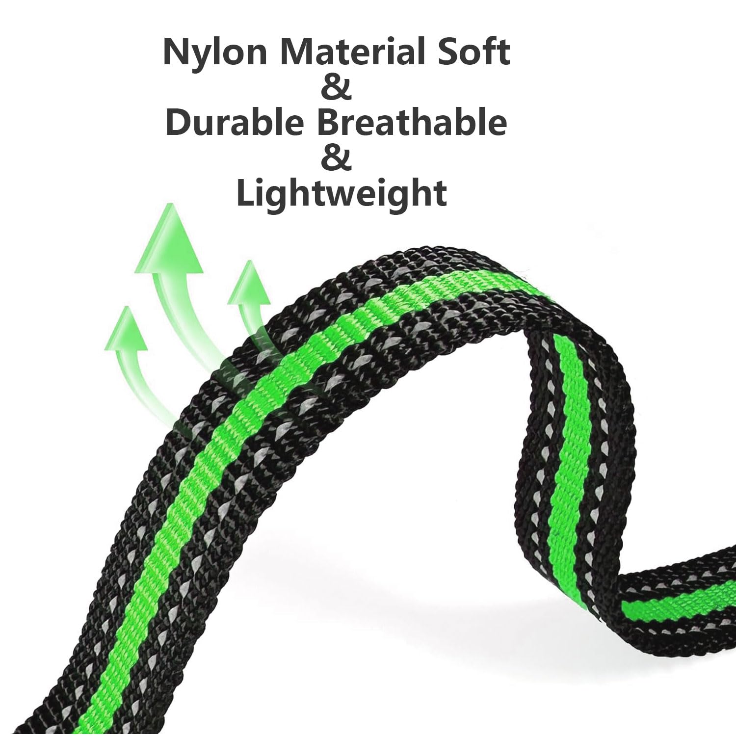 Aikko 2 Packs Dog Collars Strap For Most Of Electronic Training Shock Bark Collar Receivers-Adjustable Durable Reflective Waterp