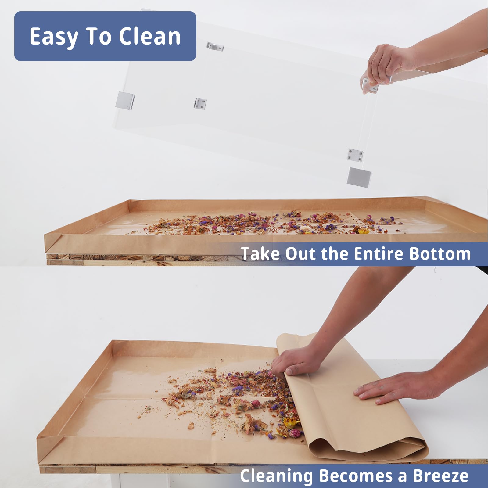 Disposable Guinea Pig Cage Liners, 48' X24 Large Liner Bag For Guinea Pig Cage Bottom, Water-Resistant Kraft Paper(25Pcs