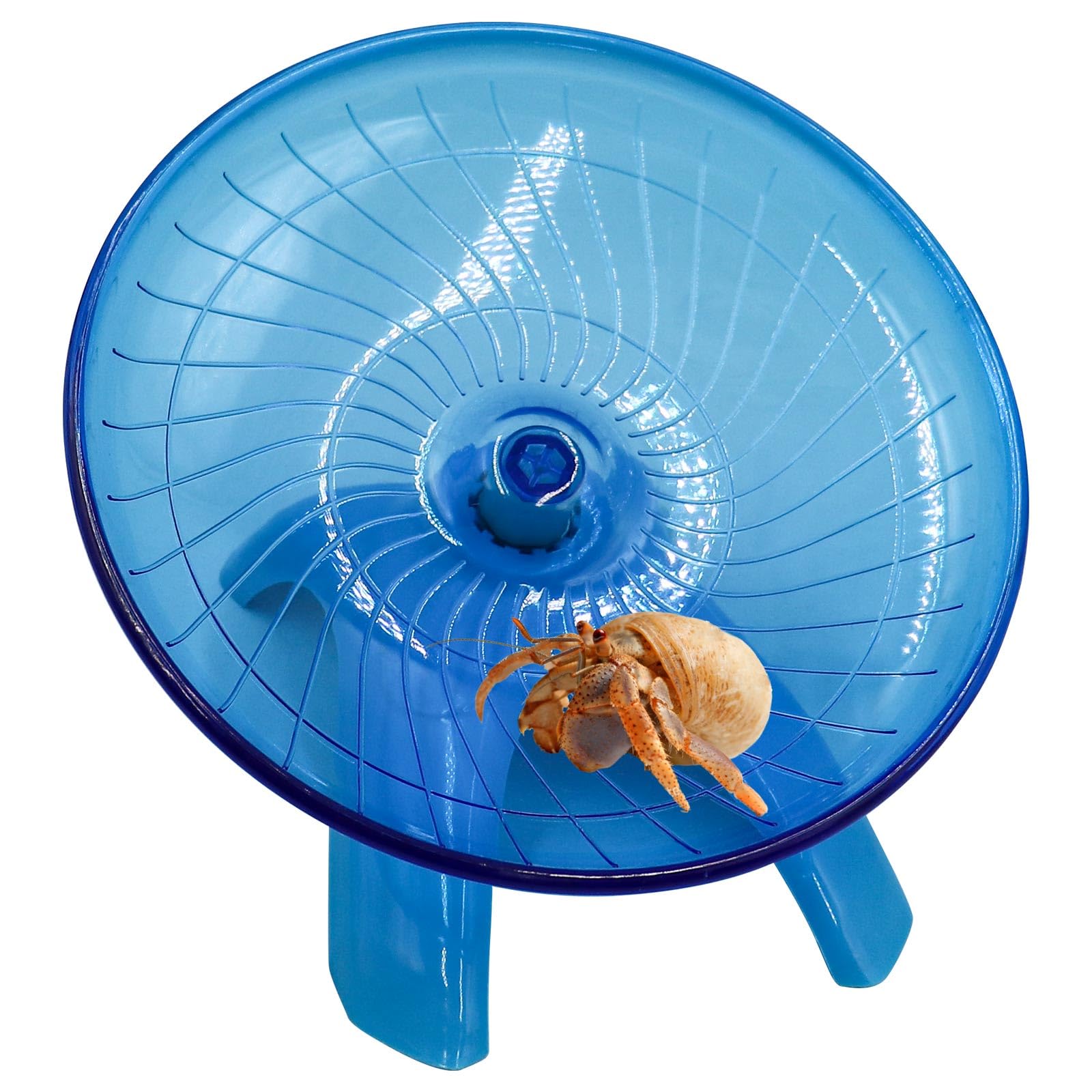 Oooct Hermit Crab Wheel Toy, Small Animals Cage Accessory, Suitable for Hermit Crab, Hamster, Rat