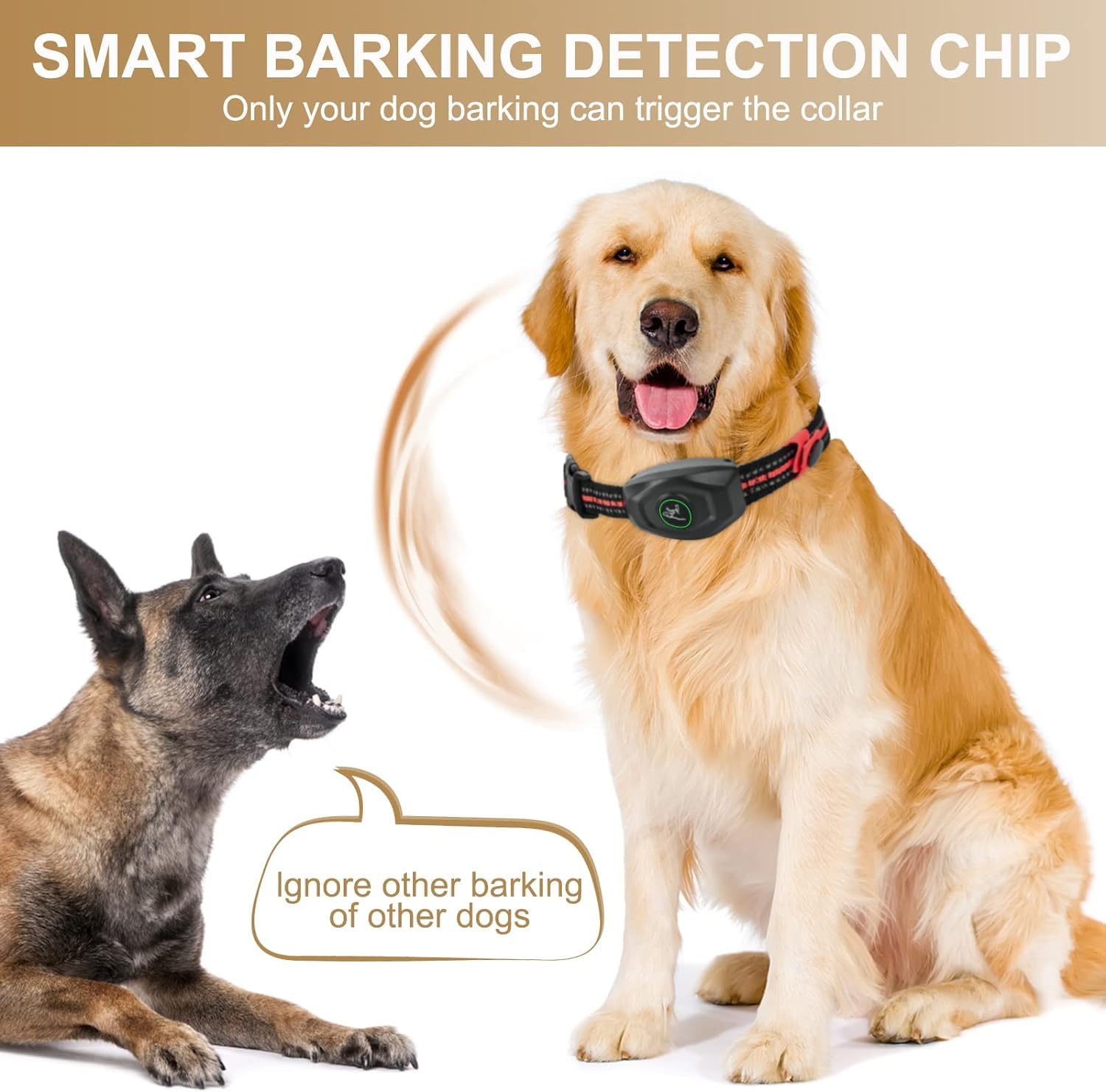 Dog Training Collar - 2 In 1 Rechargeable Remote Dog Shock Anti-Bark Collar W/3 Training Modes, Beep, Vibration, Shock 100% Waterproof, Up 1300Ft Range For Small Medium Large Dogs (Black)
