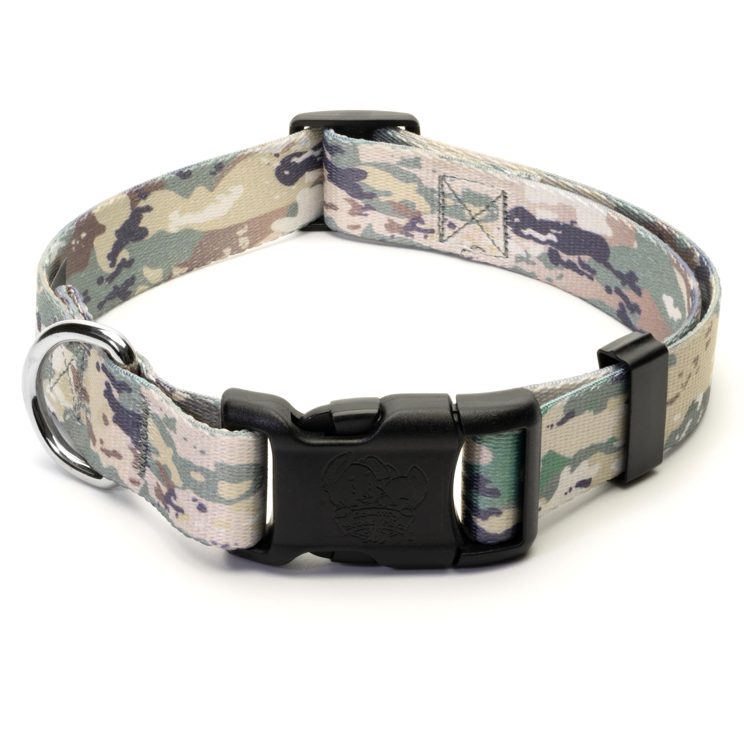 Country Brook Petz - Deluxe Mountain Viper Camo Dog Collar - Made In The U.S.A., Camouflage Collection Featuring Rugged Designs (1 Inch, Large)