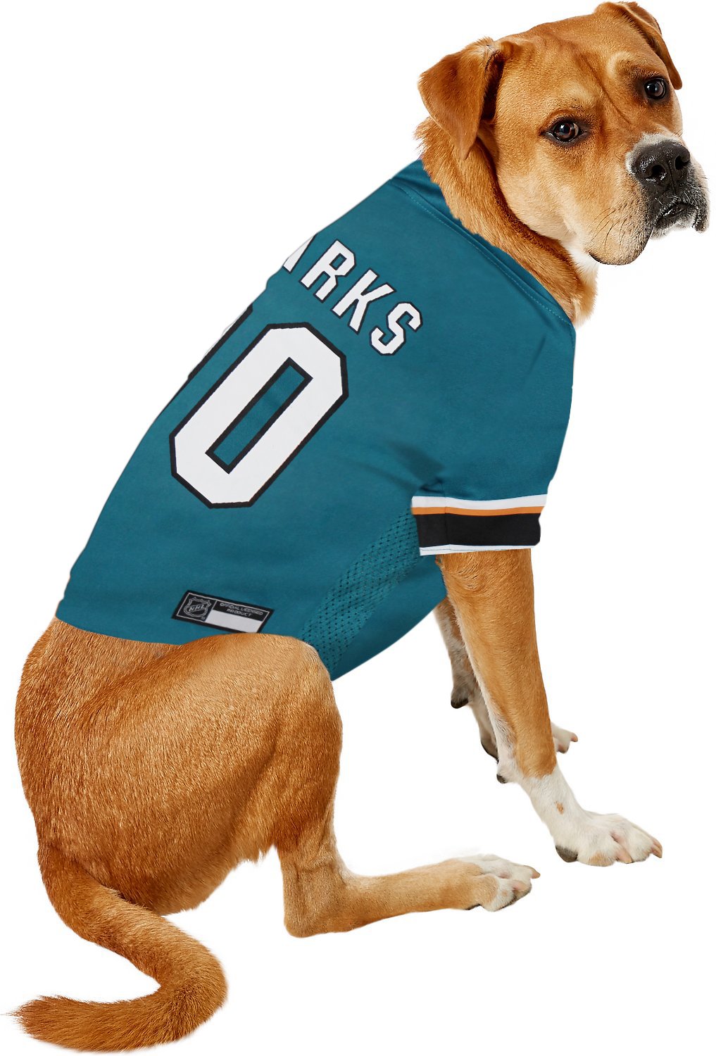 Pets First NHL San Jose Sharks Jersey for Dogs & Cats, Medium. - Let Your Pet Be A Real NHL Fan!