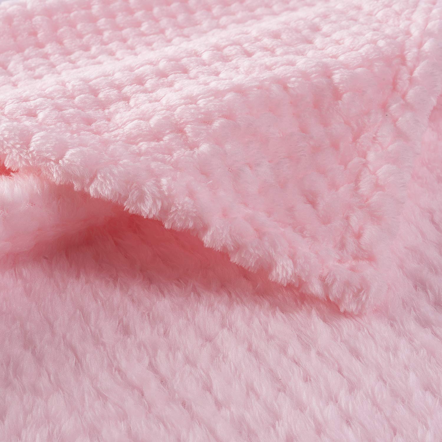 Warm Soft Fuzzy Dog Or Cat Blanket, Plush Fleece Throws For Bed, Couch, Sofa, Travel (M/32'' X 40'', Bright Pink)