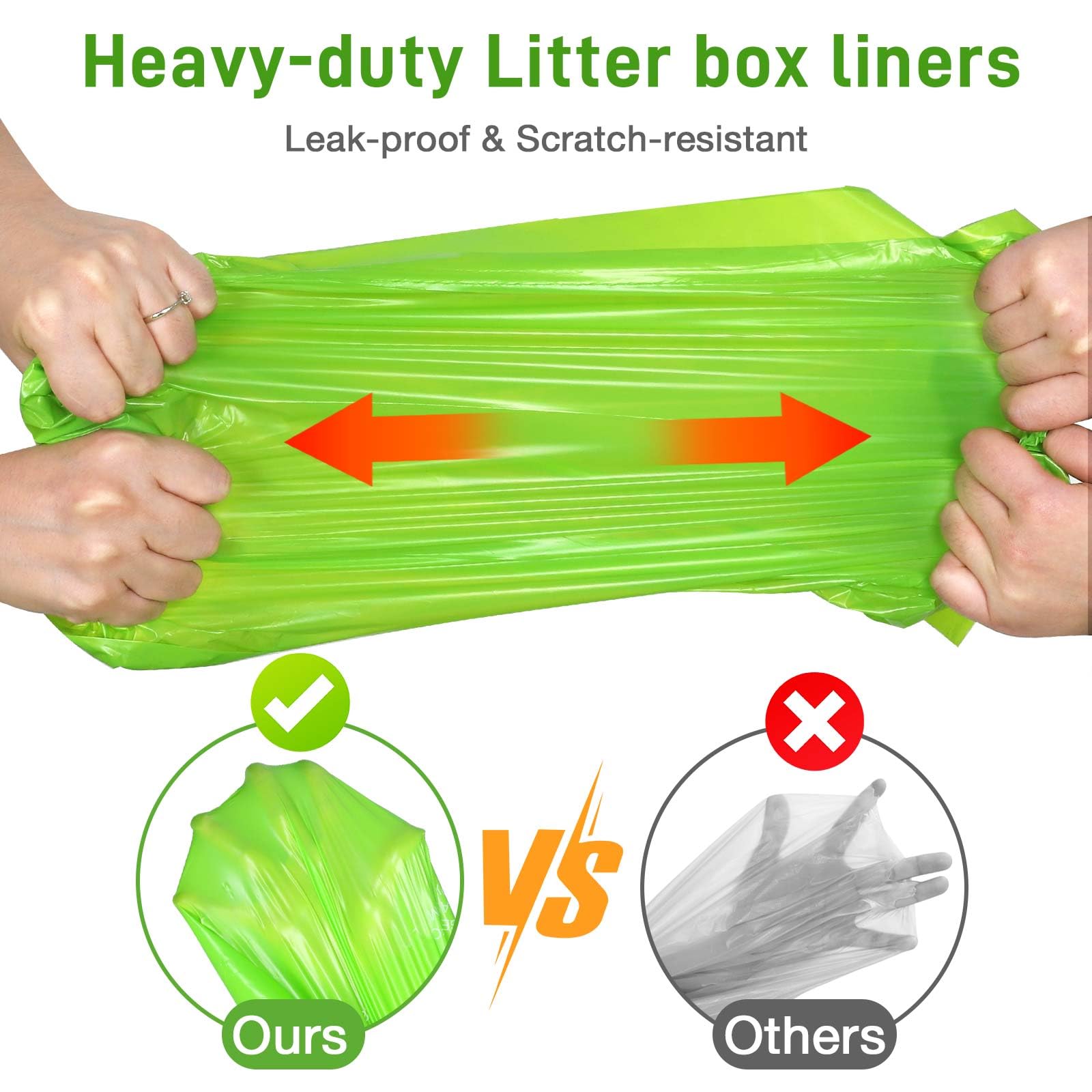 100 Count Cat Litter Bags Liners Compatible With Neakasa M1 And Petpivot Self Cleaning Cat Litter Box Replaced Waste Bags With D