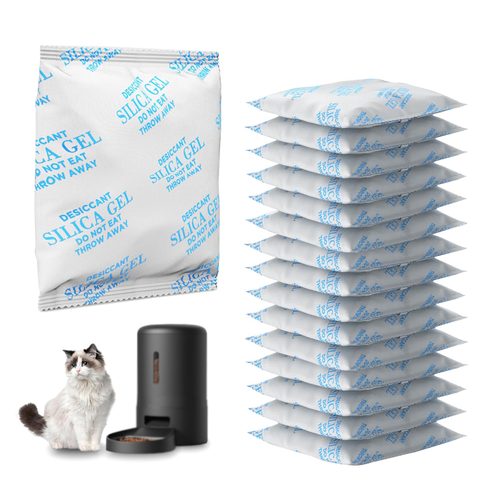 16 Pack Pet Food Desiccant Bag Compatible with PETLIBRO/PETKIT Automatic Cat Feeder, Desiccant Packs Replacement for Dog Treat C