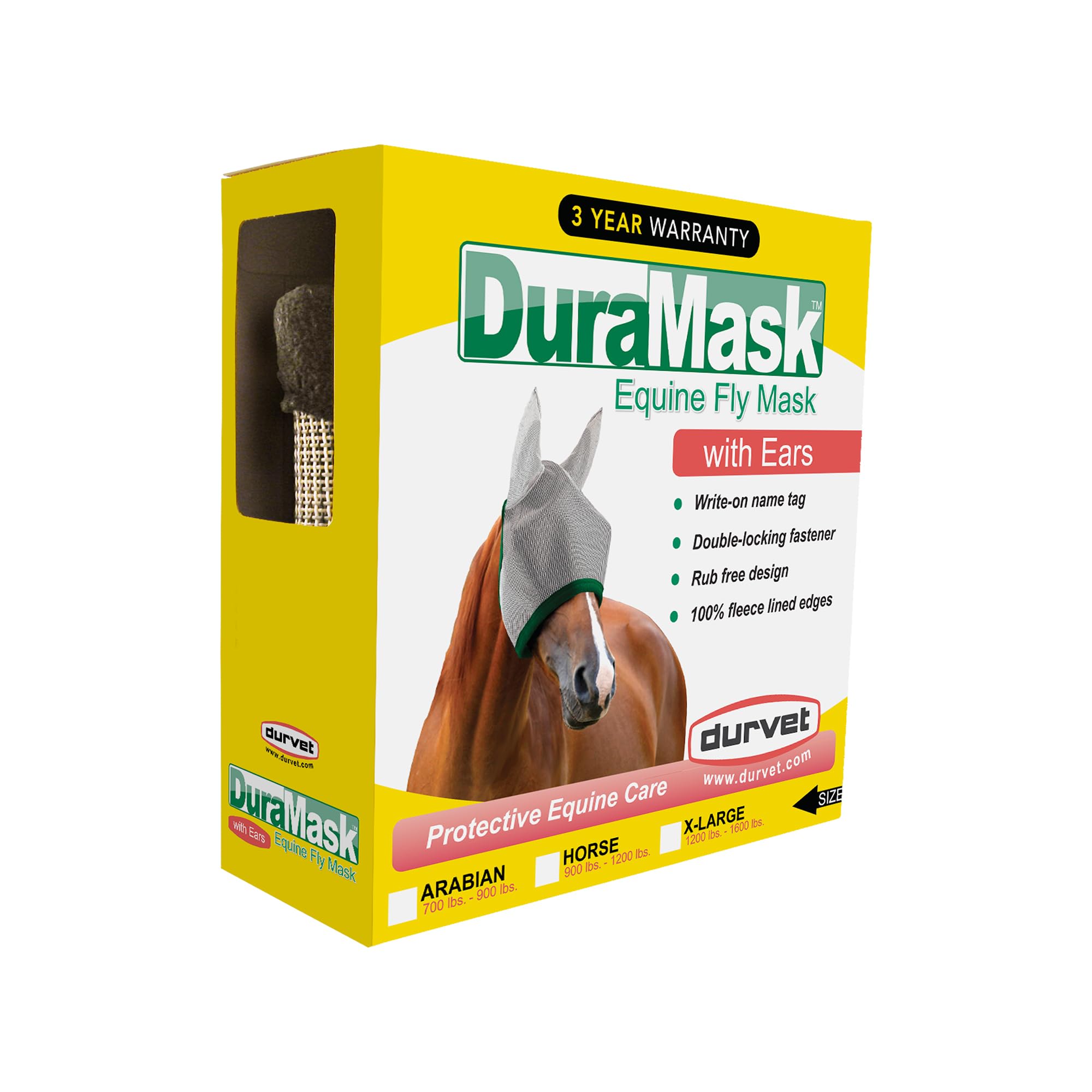 Durvet 698740 Duramask Fly Mask with Ears Horse