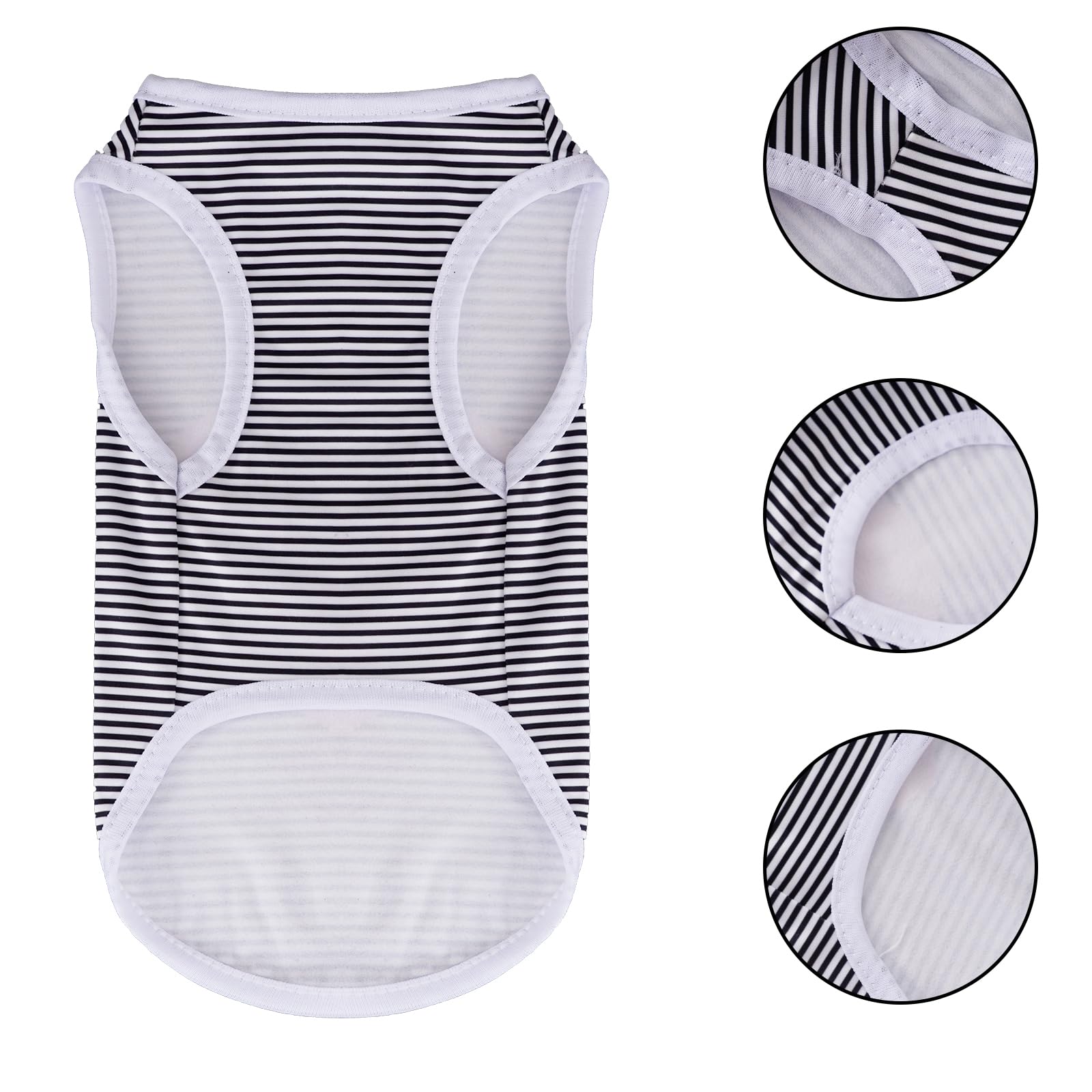 Choyaxo 4Pcs Dog Clothes Pet Printed Vest For Chiuahaha Small Dogs Kitten Spring Summer