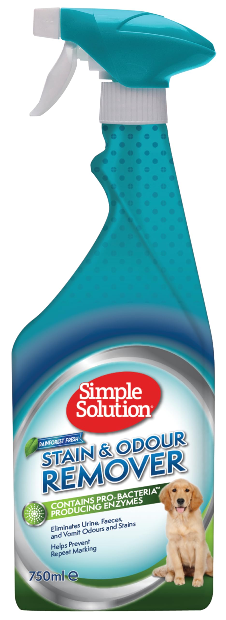 Simple Solution quitamanchas y olores para perros, Rainforest Fresh, 750ml