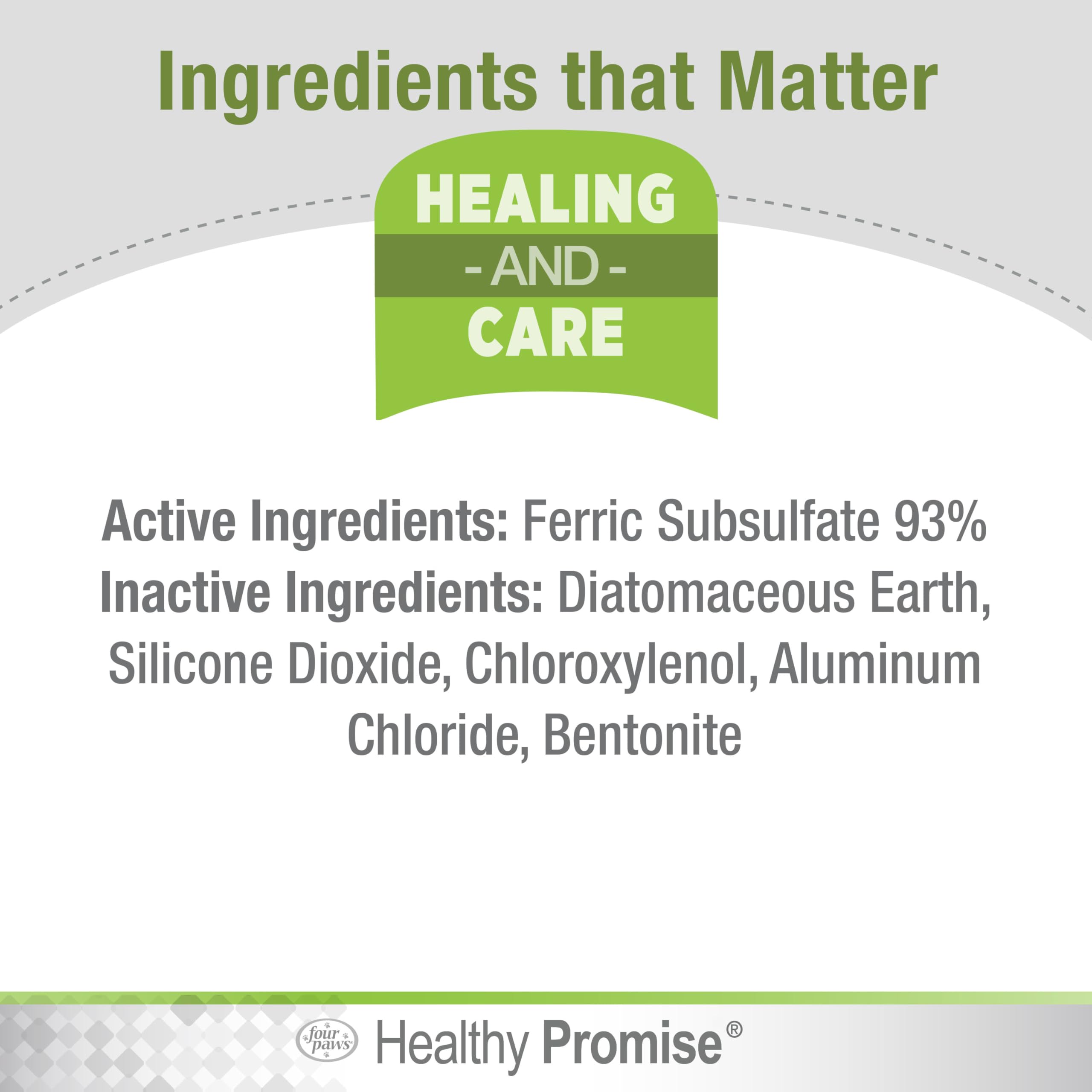 Four Paws Healthy Promise Quick Action Blood Stopper Styptic Powder For Dogs & Cats, 0.5 Ounces (Pack Of 1)