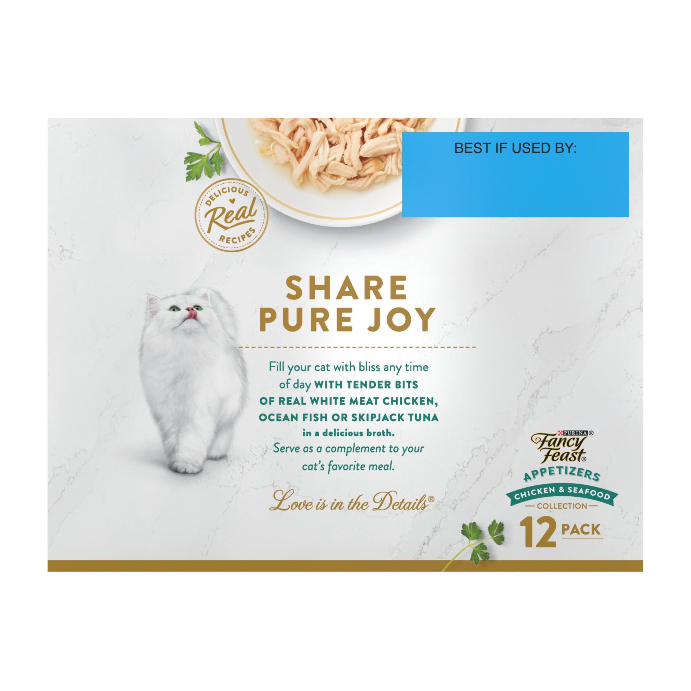 Fancy Feast Lickable Appetizers Grain Free Wet Cat Food Variety Pack - (2 Packs of 12) 1.1 oz. Trays