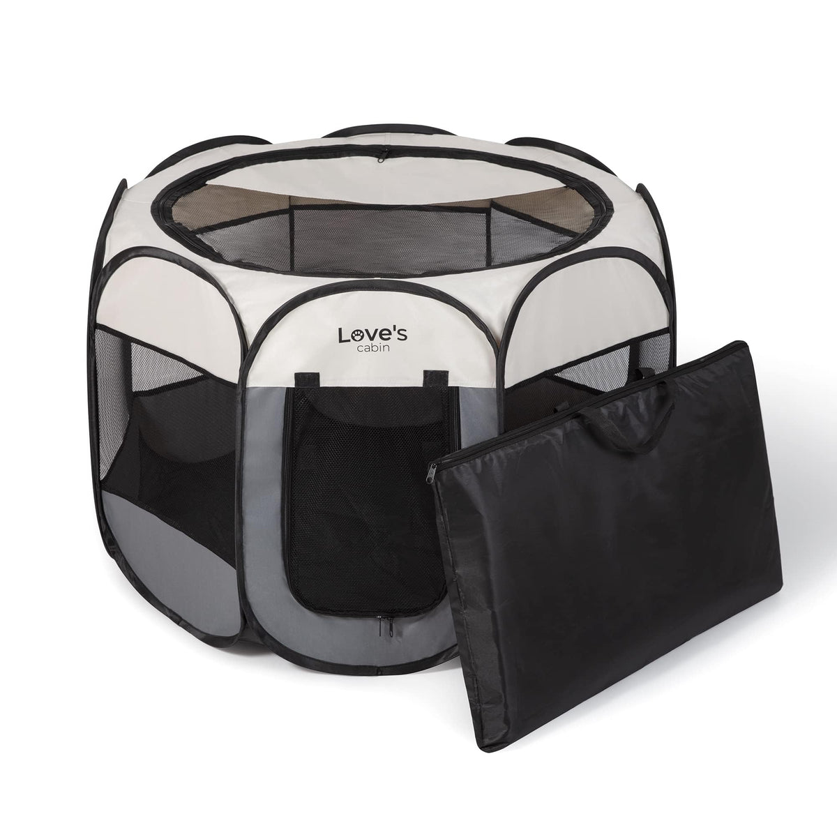 Love'S Cabin Pet Puppy Dog Playpen, Small Dog Tent Crates Cage Indoor/Outdoor, Portable Playpen For Dog And Cat, Foldable Pop Up
