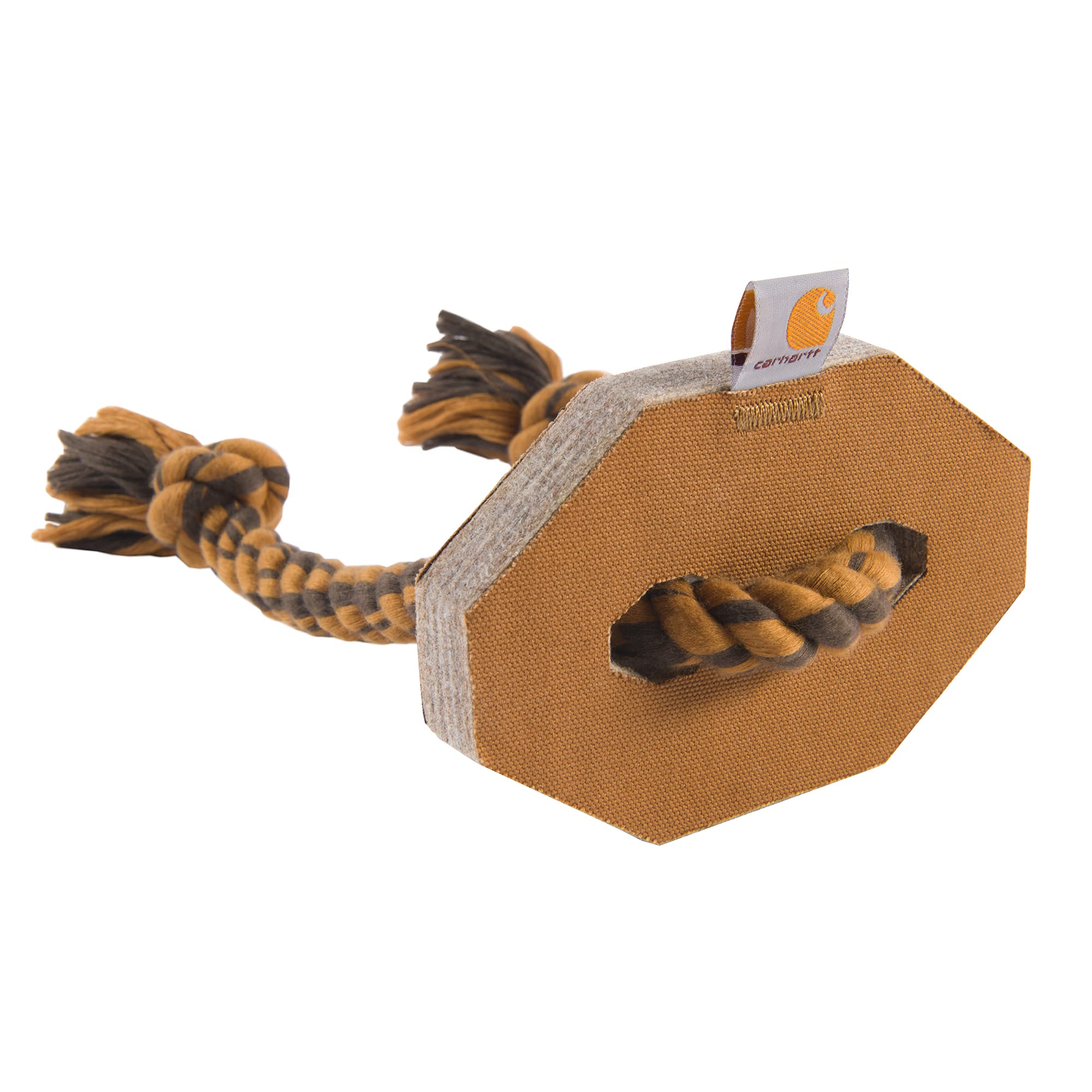 Carhartt Pet Training Tools, Rugged Dog Toys for Tug and Fetch, Firm Duck Hex Dog Pull