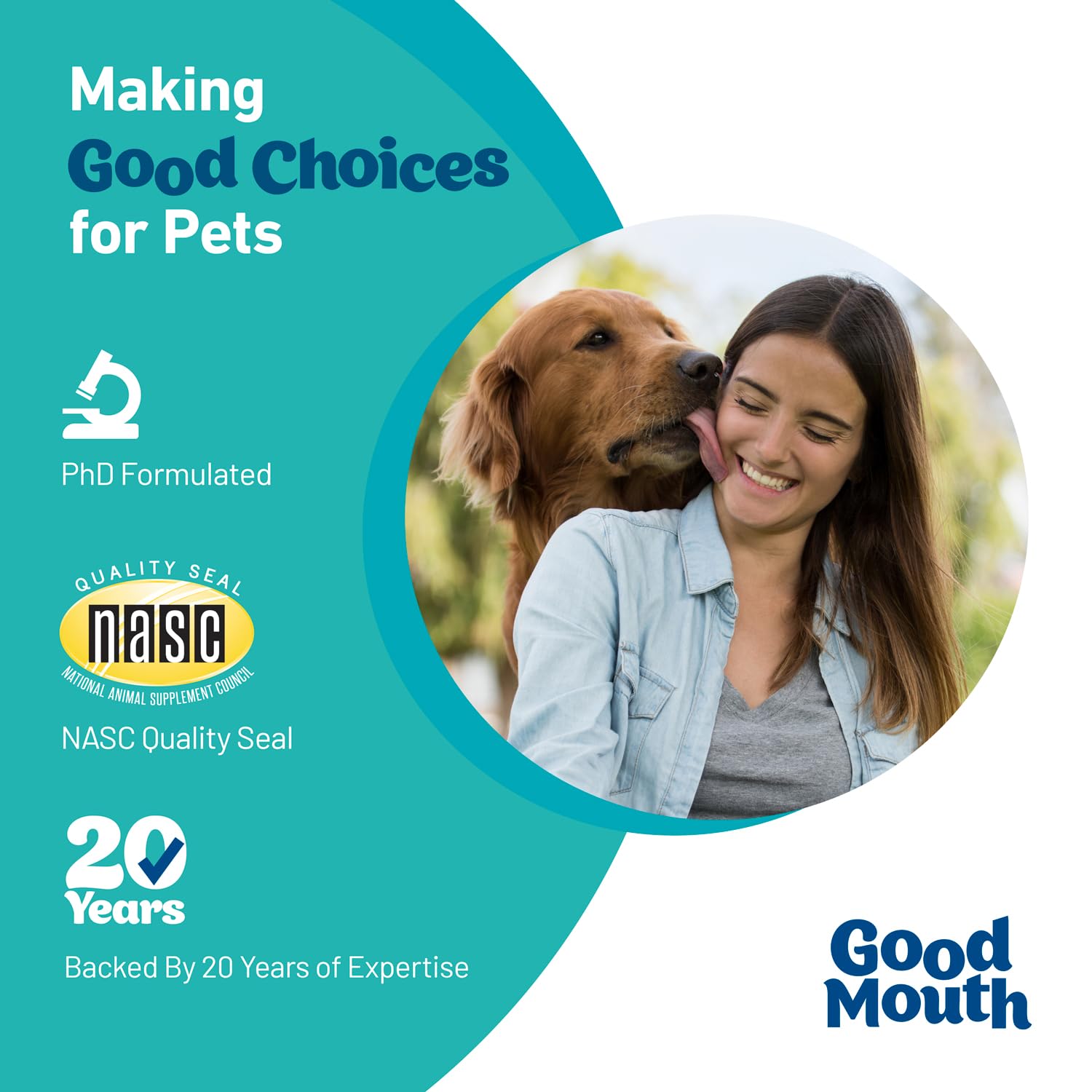 Pet HealthWorks Good Mouth Dental Chews for Dogs - Controls Plaque & Tartar, Fresh Breath, Cheeseburger Flavor, 60 Soft Chews