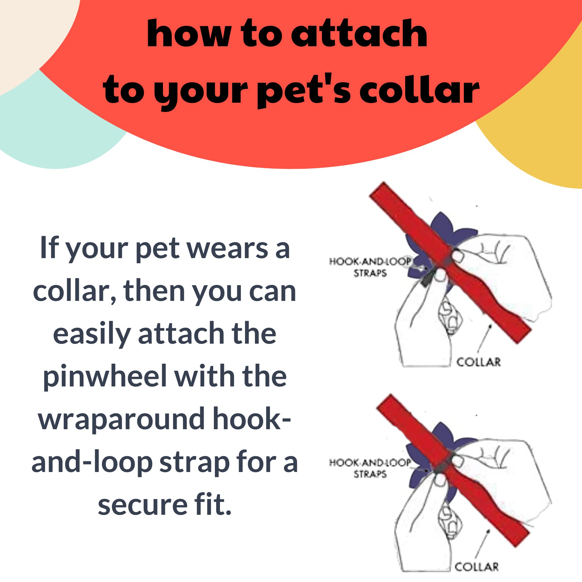 Huxley & Kent Pet Pinwheel | Lavender Lemon (Large) | Spring Collar Accessory For Dogs/Cats | Bow Collar Attachment | Cute, Comf