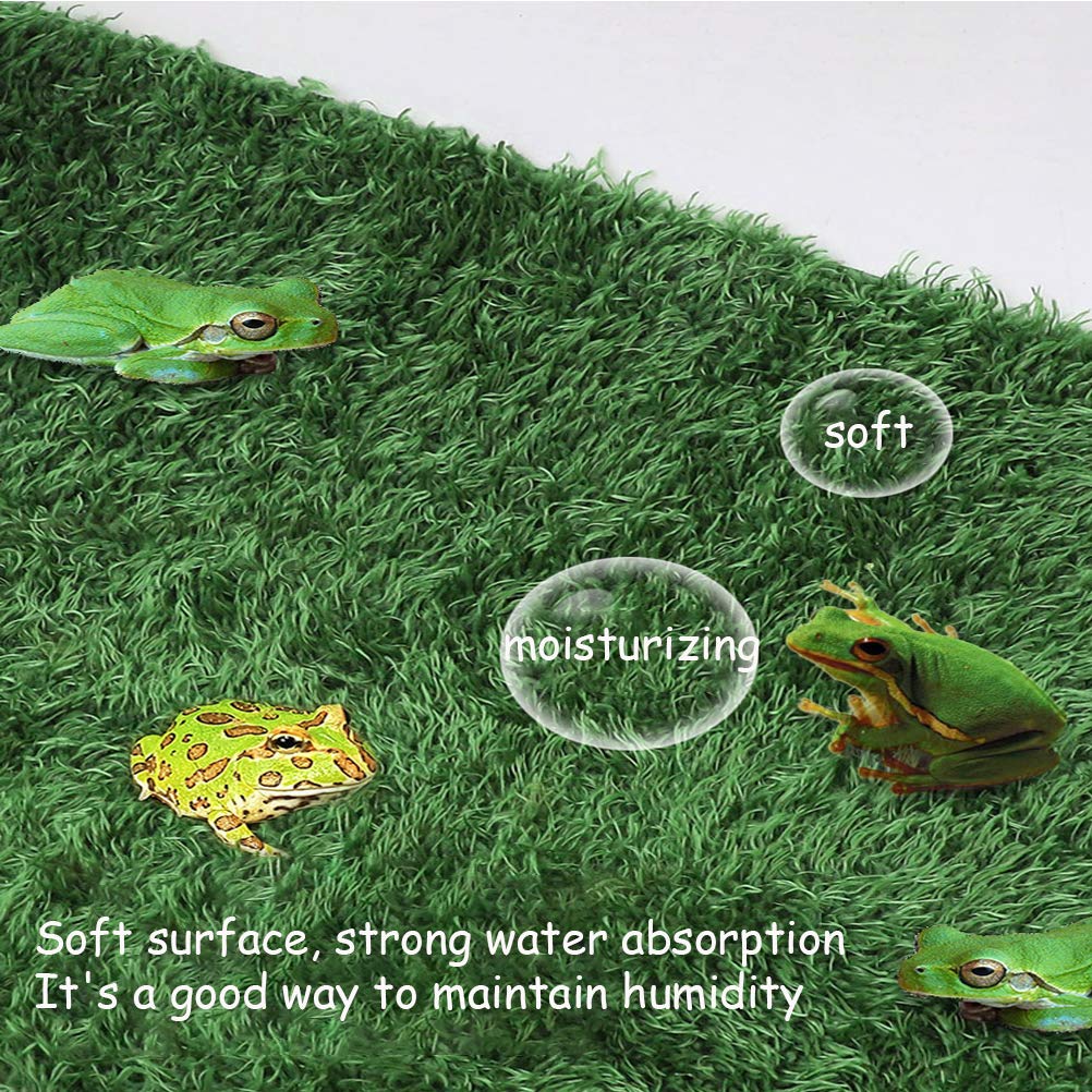 Kathson 2Pcs Reptile Carpet Terrarium Liner Tortoise Bedding Reptile Substrate Liner Mat Pet Cage Mats Supplies For Lizard Snake