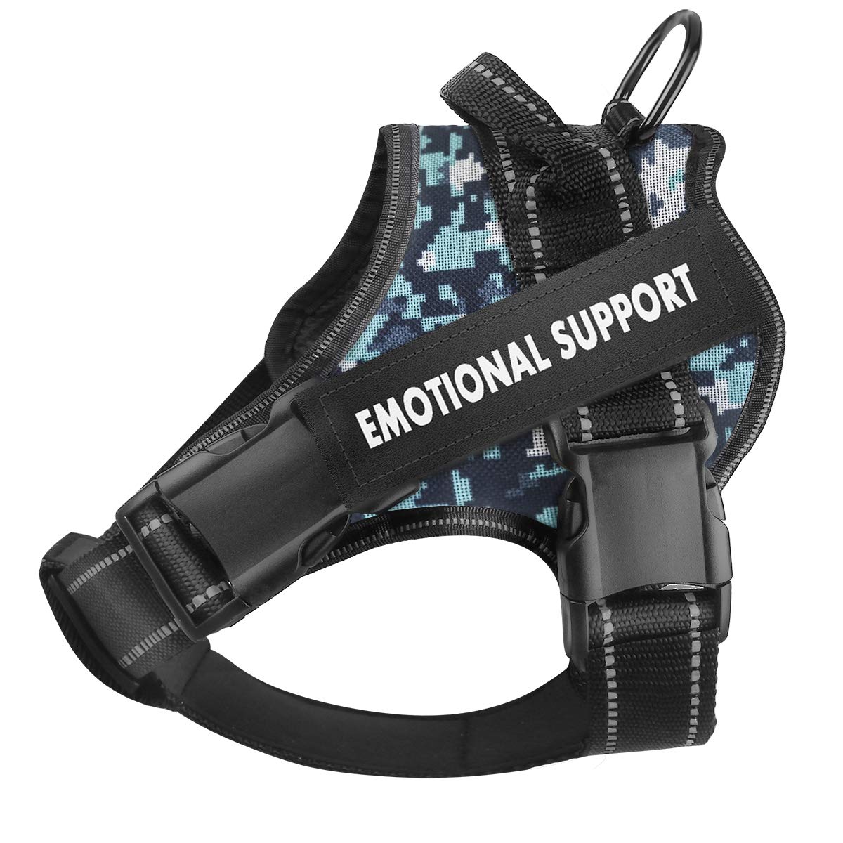Voopet Service Dog Harness,Emotional Support Pet Vest Harness,Reflective Breathable And Adjustable No-Pull Esa Dog Harness For S