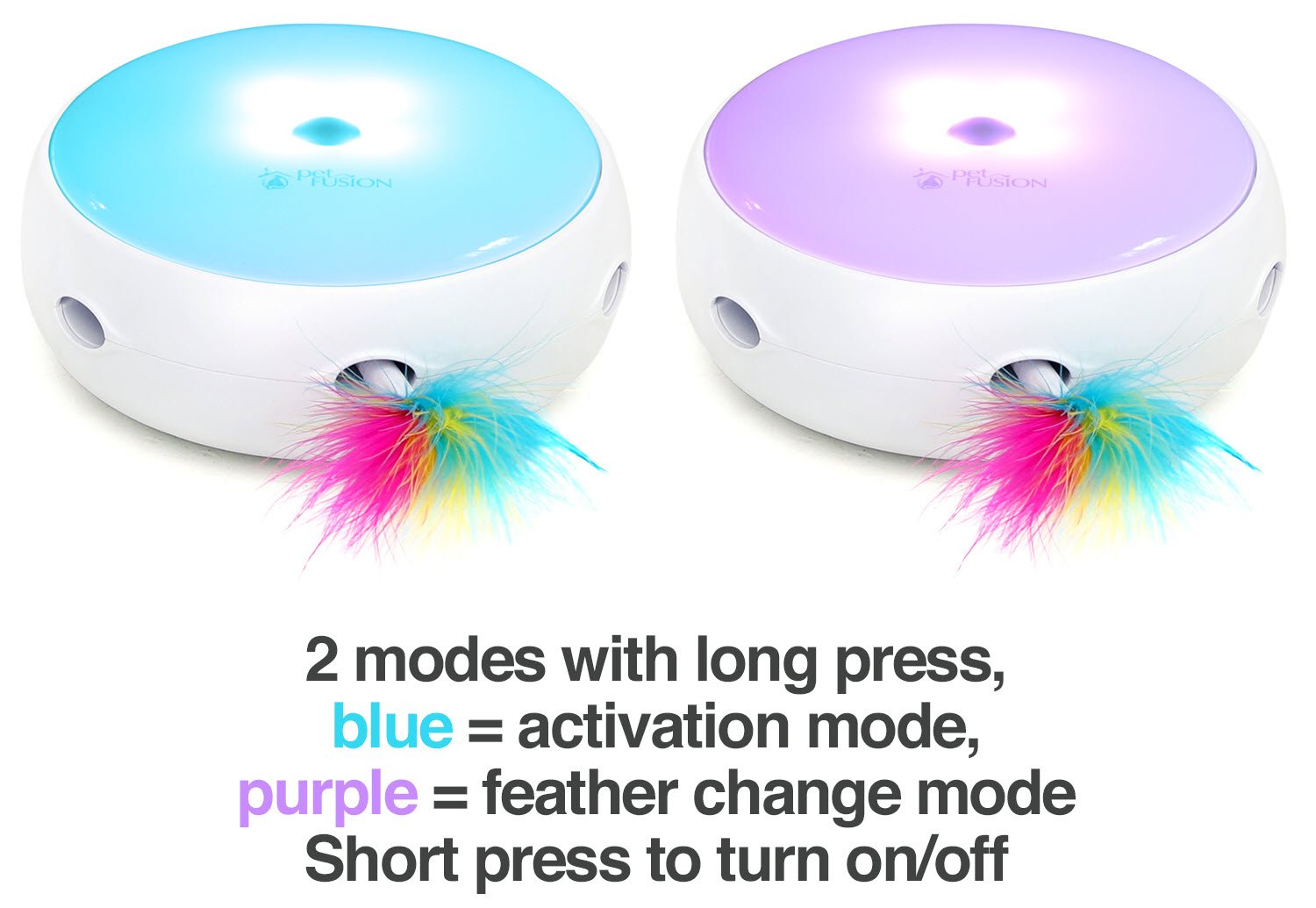 Petfusion Ambush Interactive Cat Toys For Indoor/Outdoor Activity - New & Improved Cat Feather Toys Replacement Feathers Availab