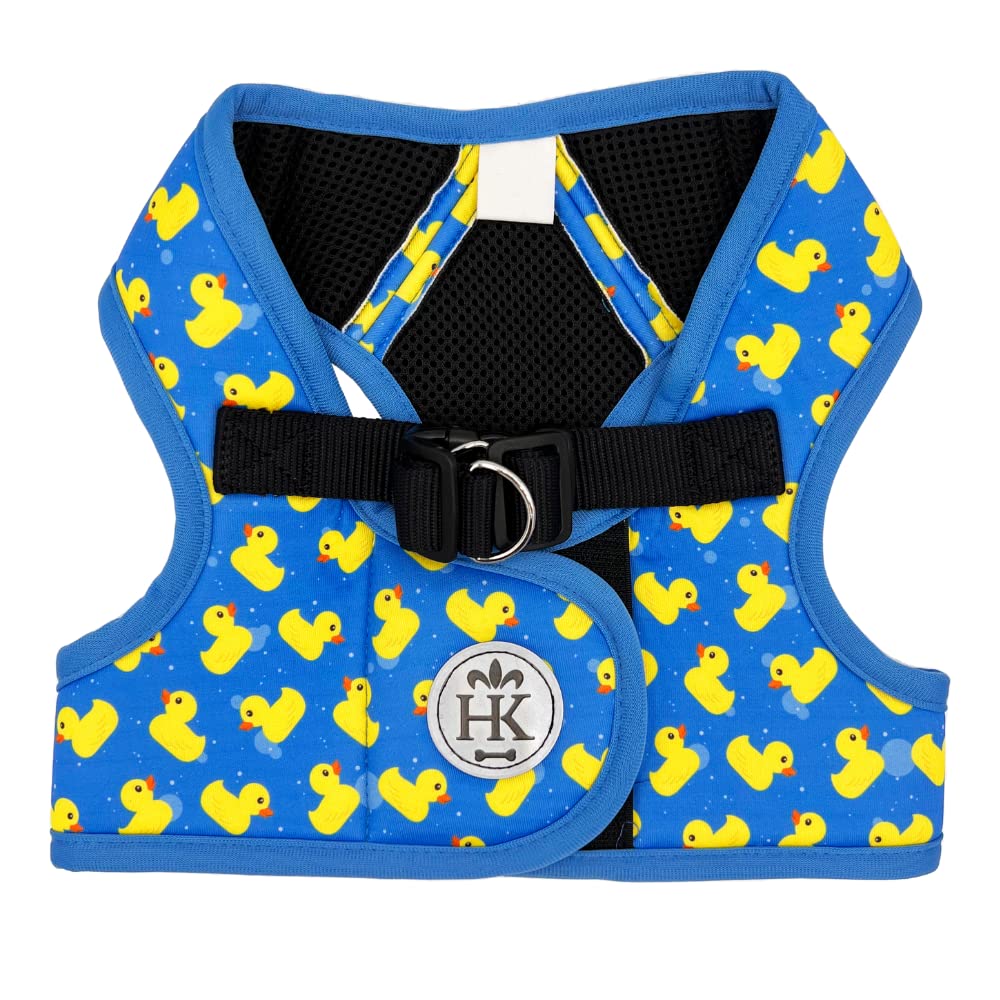 Huxley & Kent Hudson Walking & Training Harness - Lucky Ducky (Extra-Small, 6-10Lbs) - Easy Control Step-In Mesh Vest Harness Wi