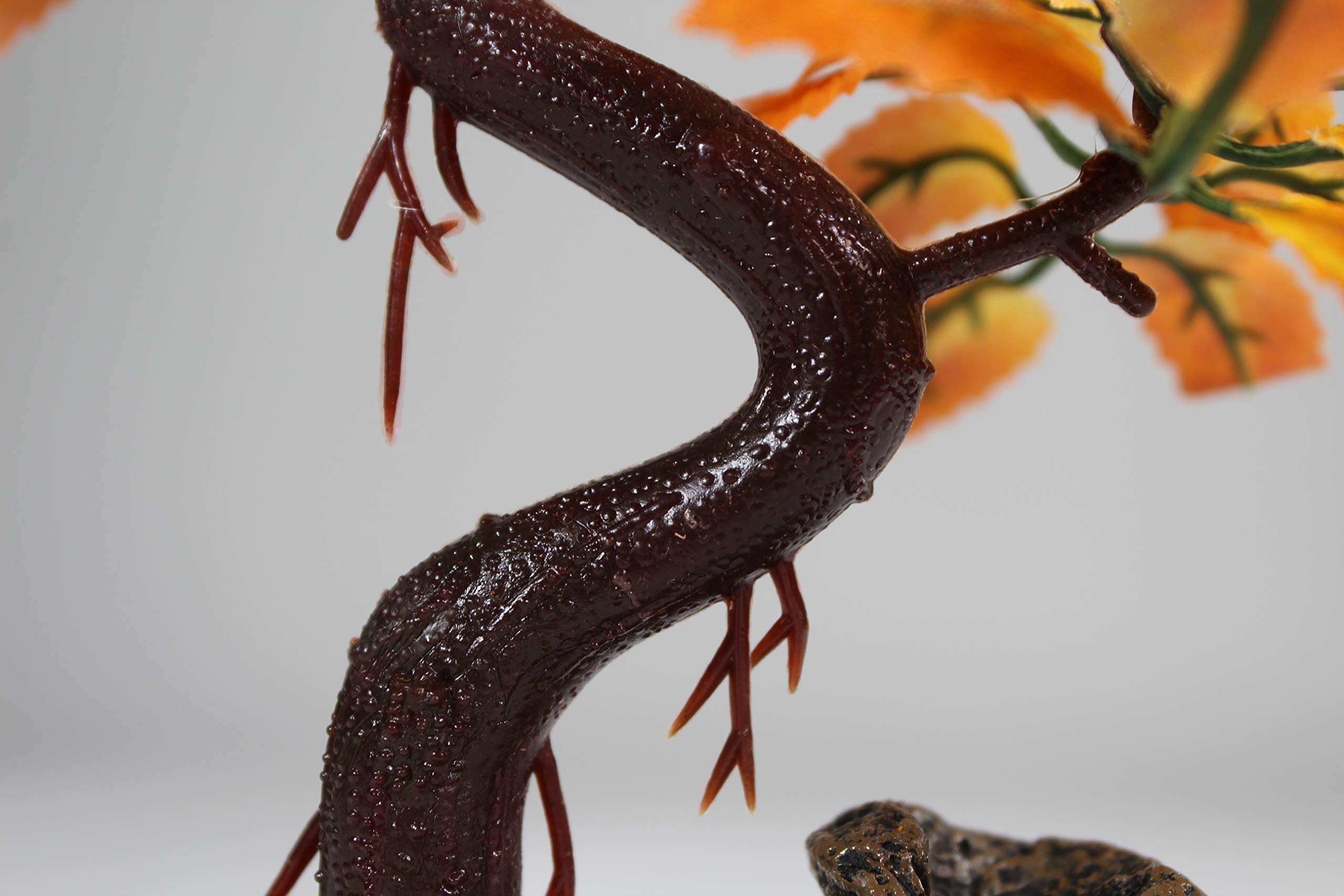 Penn-Plax Deco-Replicas Bonsai Tree Aquarium Decoration – Orange – Safe For Freshwater And Saltwater Fish Tanks – 8” Height