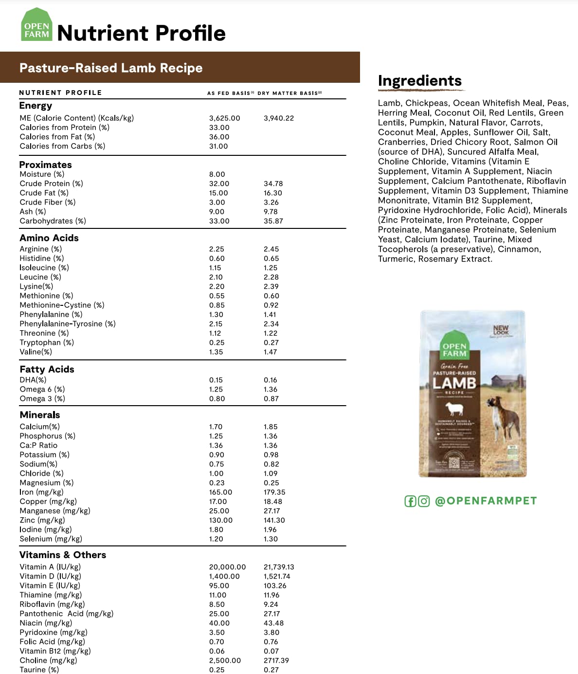 Open Farm Grain-Free Dry Dog Food with Ethically Sourced Ingredients, Non-GMO Veggies & Superfoods to Support Overall Health, Pa