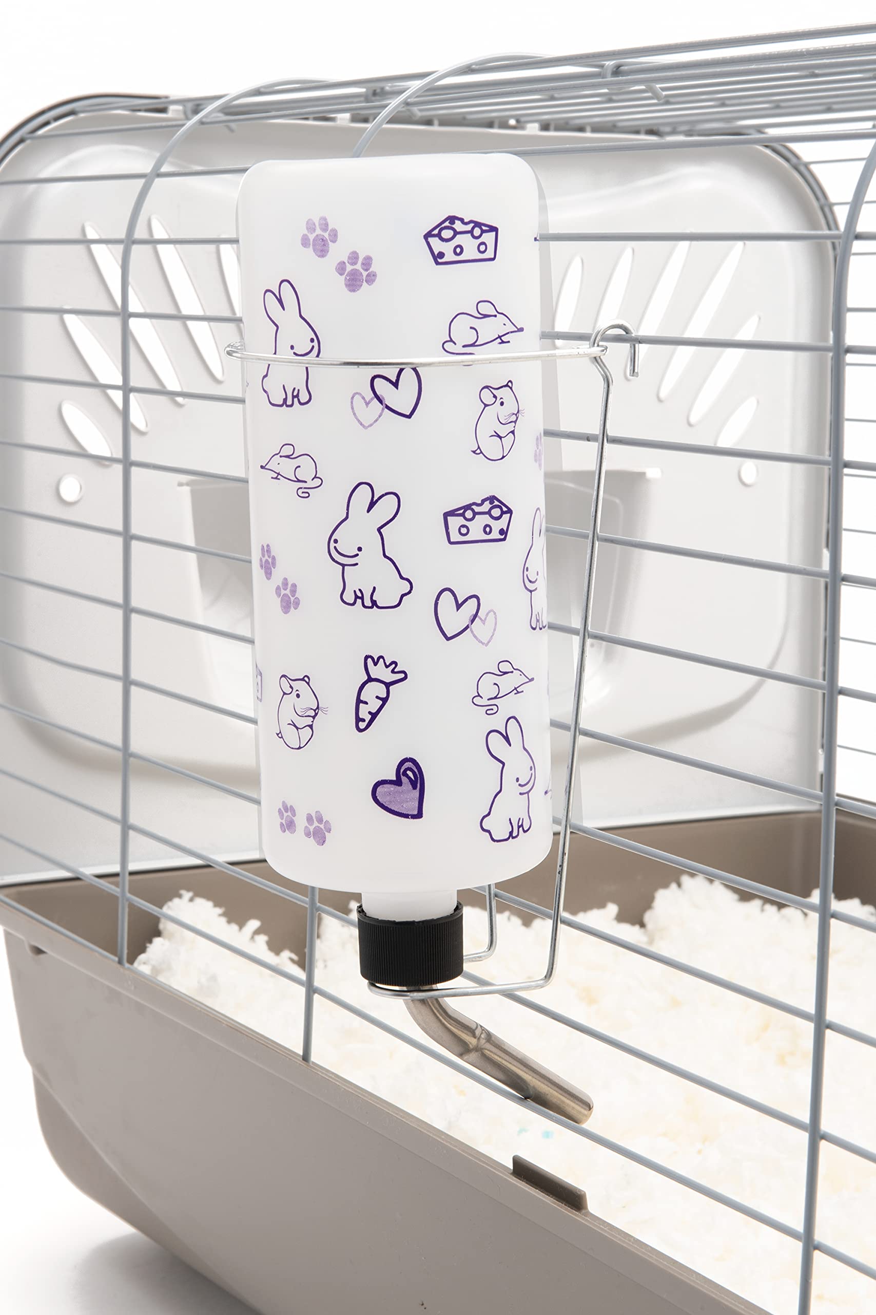 Lixit Original Super Seal Water Bottle For Rabbits, Cats, Ferrets, Hamsters, Guinea Pigs, Gerbils And Other Small Animals. (32 Ounce (Pack Of 1), Frosted)