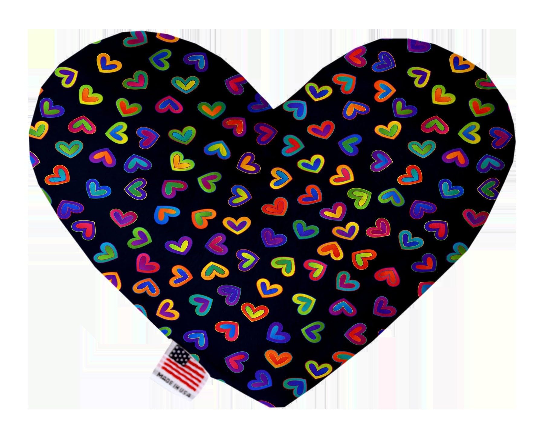 Pet and Dog Plush Heart or Bone Toy, &quot;Valentine's Day Group&quot; (Available in different sizes, and 8 different pattern options!) Sweet Paws 6&quot; Plush Heart